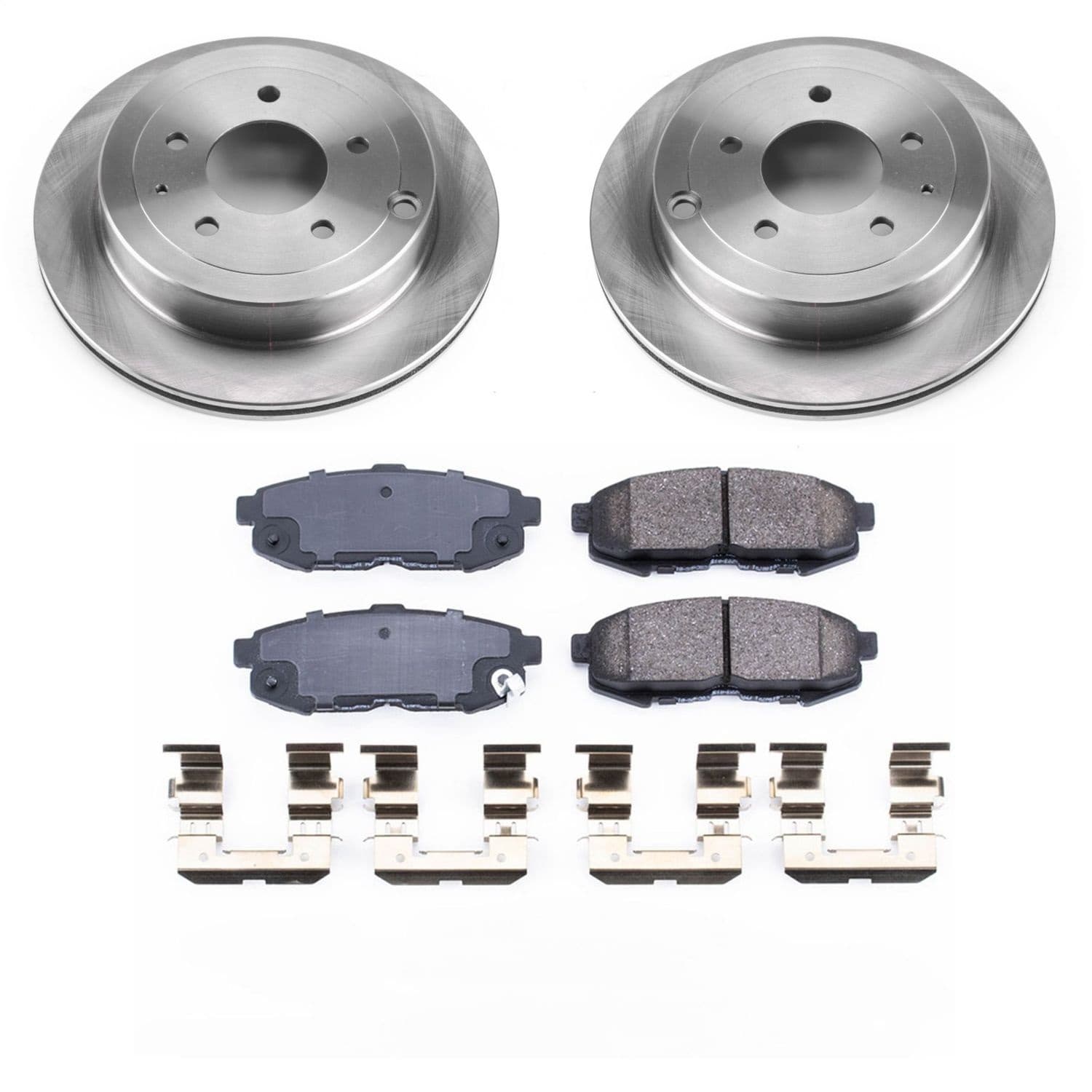 Power Stop - KOE4601 - Rear - Disc Brake Pad and Rotor Kit image 1
