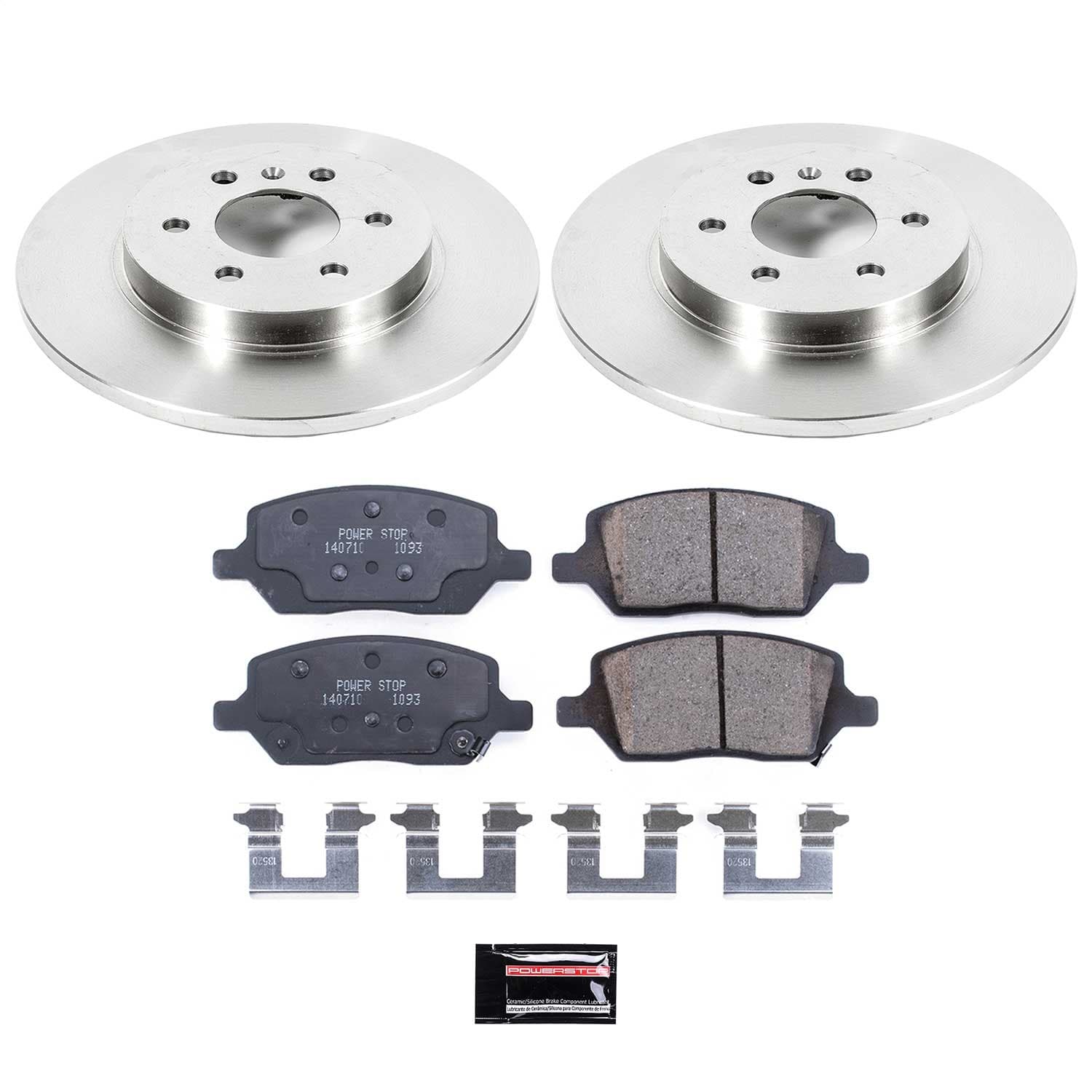 Power Stop - KOE4609 - Rear - Disc Brake Pad and Rotor Kit image 1