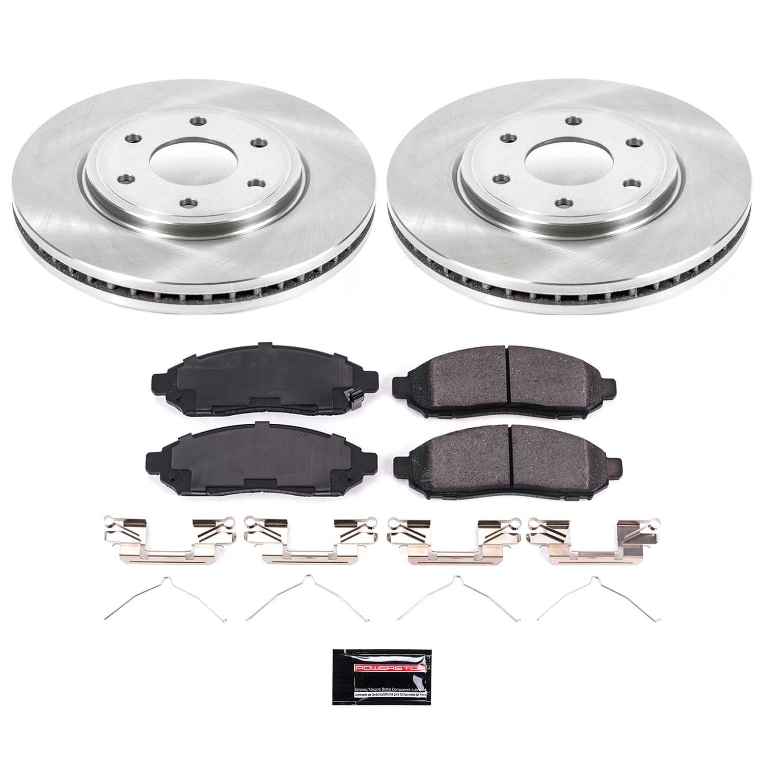 Power Stop - KOE4611 - Front - Disc Brake Pad and Rotor Kit image 1