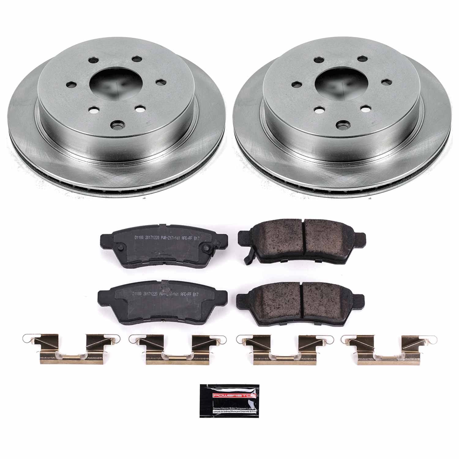 Power Stop - KOE4621 - Rear - Disc Brake Pad and Rotor Kit image 1