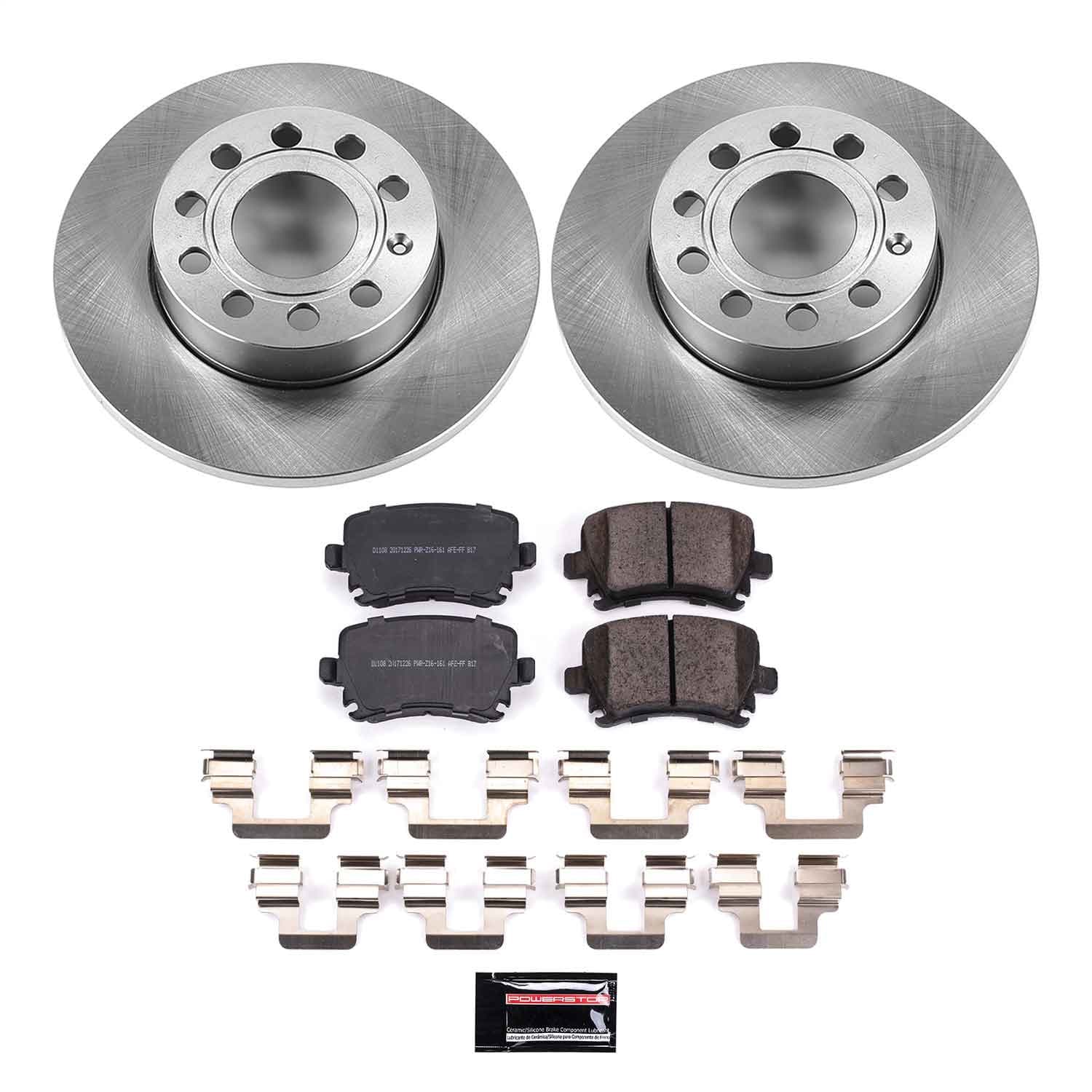 Power Stop - KOE4627 - Rear - Disc Brake Pad and Rotor Kit image 1