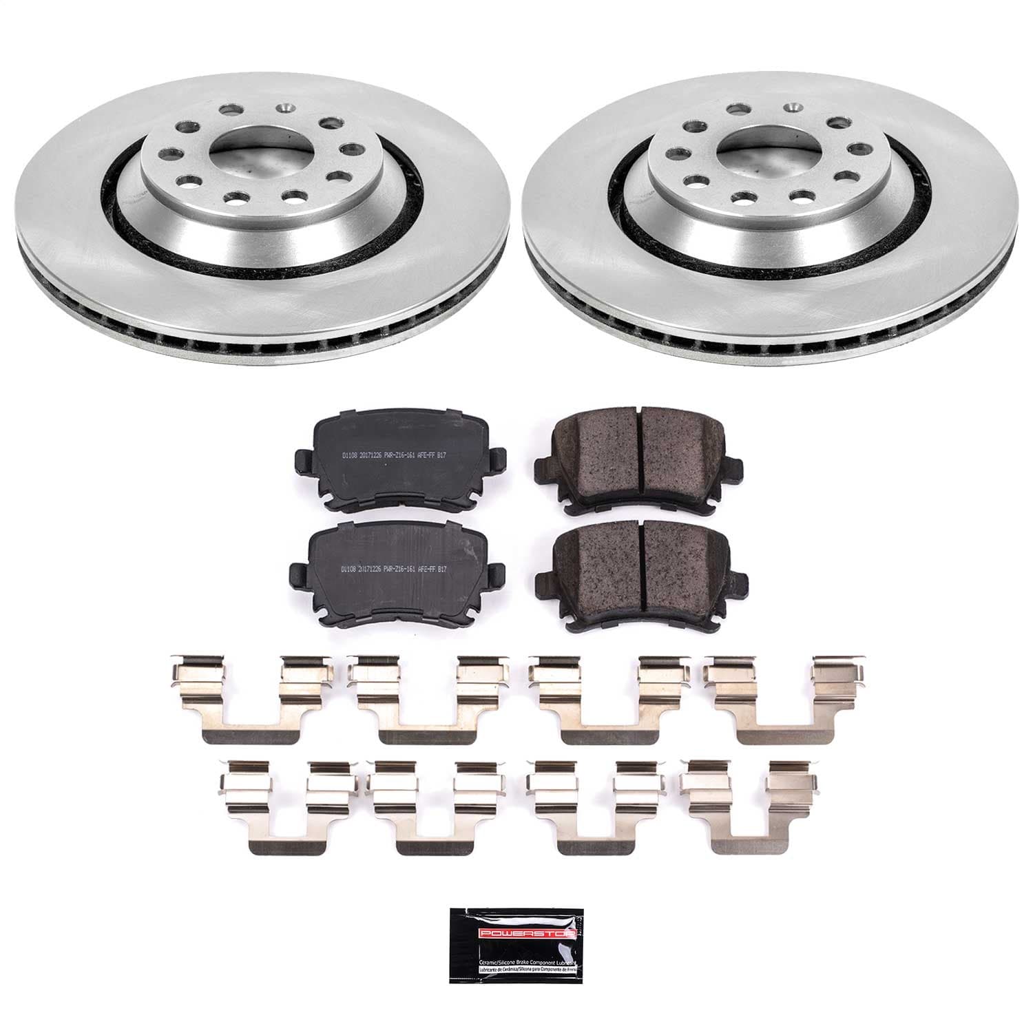 Power Stop - KOE4628 - Rear - Disc Brake Pad and Rotor Kit image 1