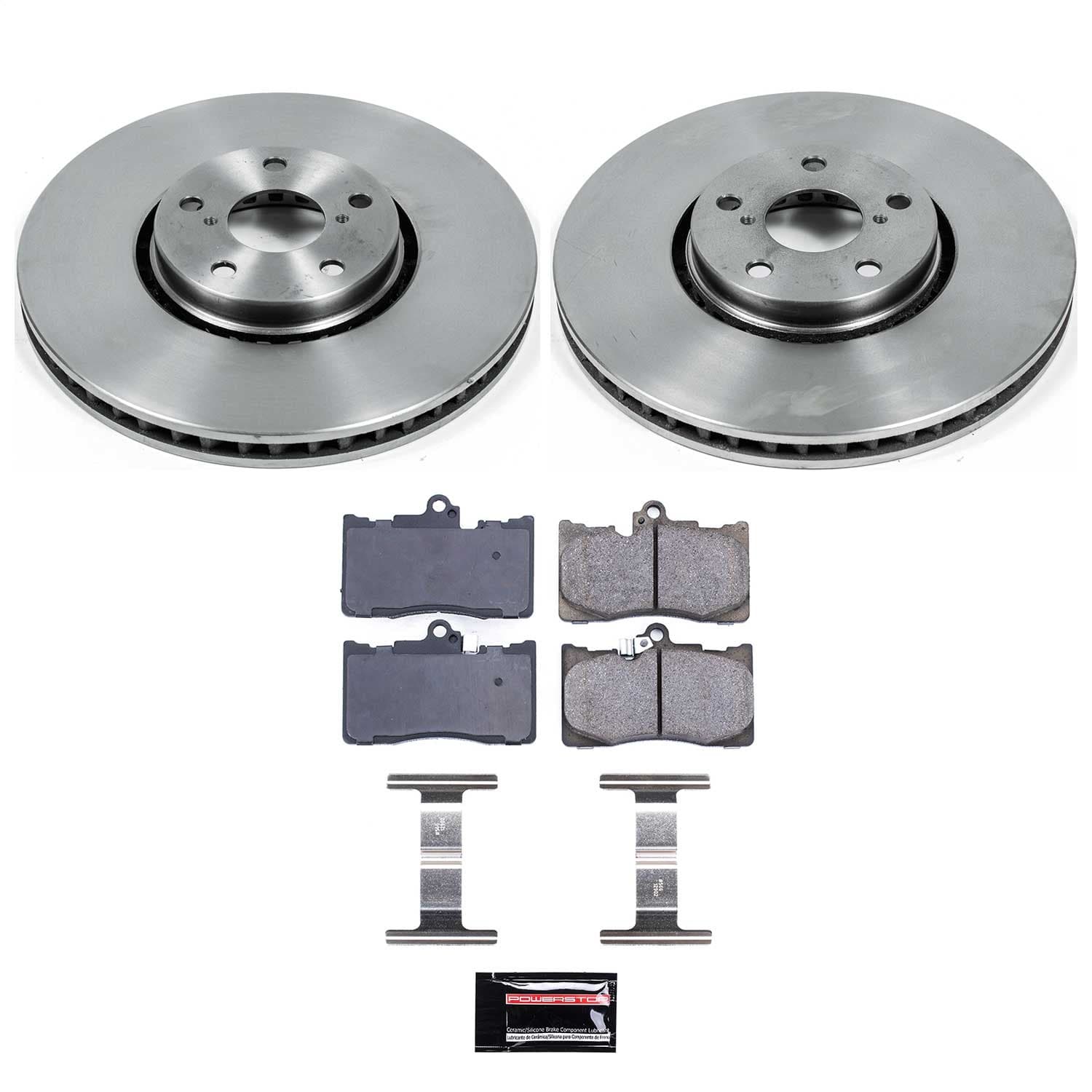 Power Stop - KOE4633 - Front - Disc Brake Pad and Rotor Kit image 1