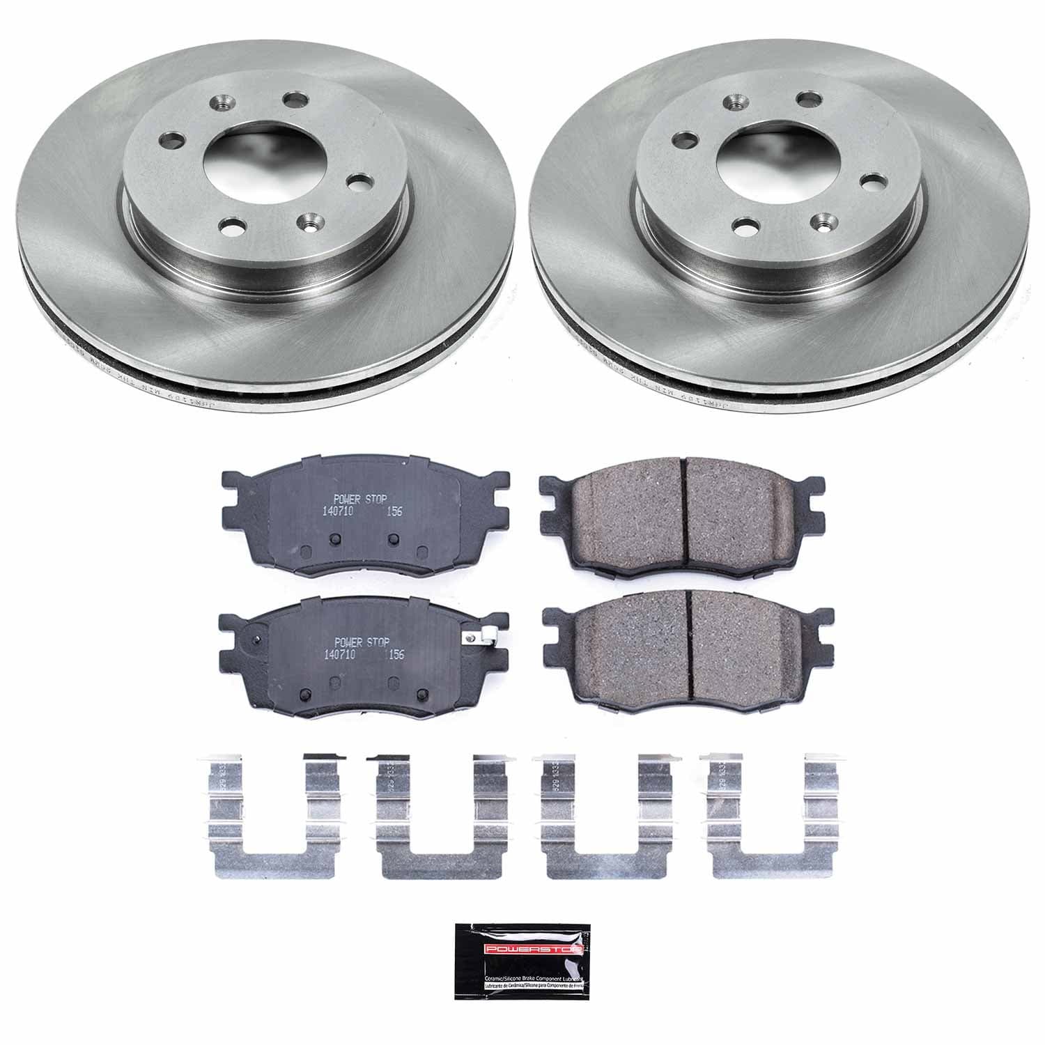 Power Stop - KOE4652 - Front - Disc Brake Pad and Rotor Kit image 1