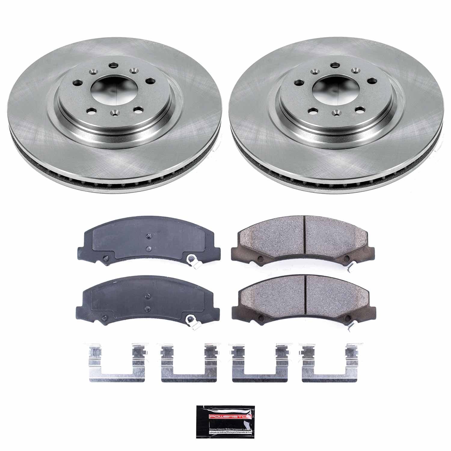Power Stop - KOE4654 - Front - Disc Brake Pad and Rotor Kit image 1