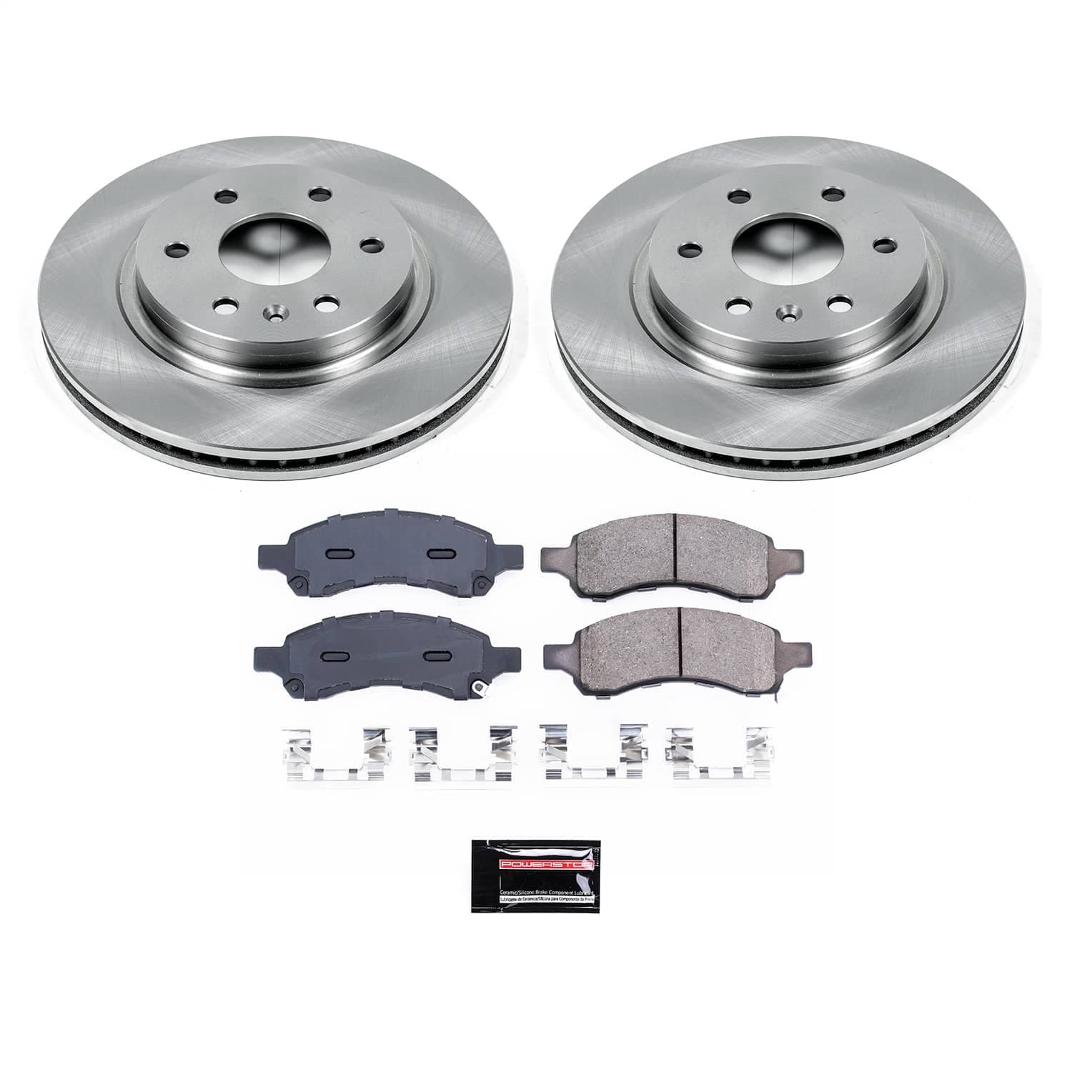 Power Stop - KOE4657 - Front - Disc Brake Pad and Rotor Kit image 1
