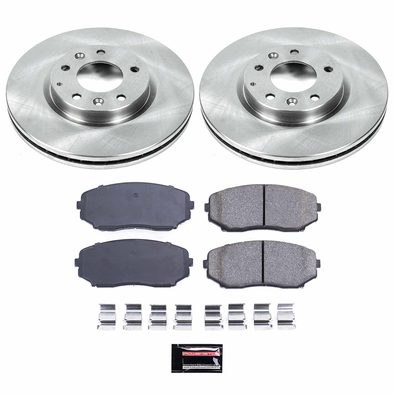 Power Stop - KOE4676 - Front - Disc Brake Pad and Rotor Kit image 1
