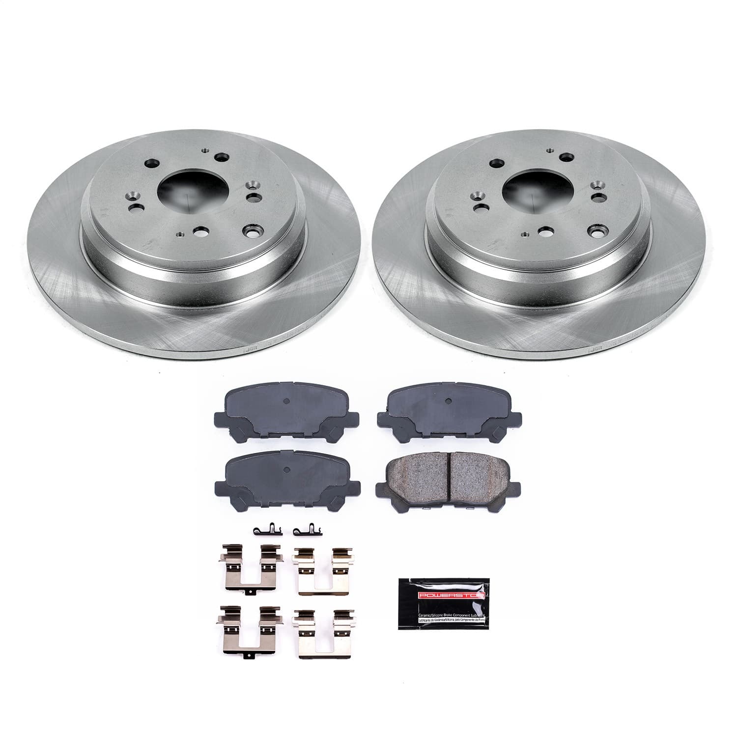 Power Stop - KOE4685 - Rear - Disc Brake Pad and Rotor Kit image 1