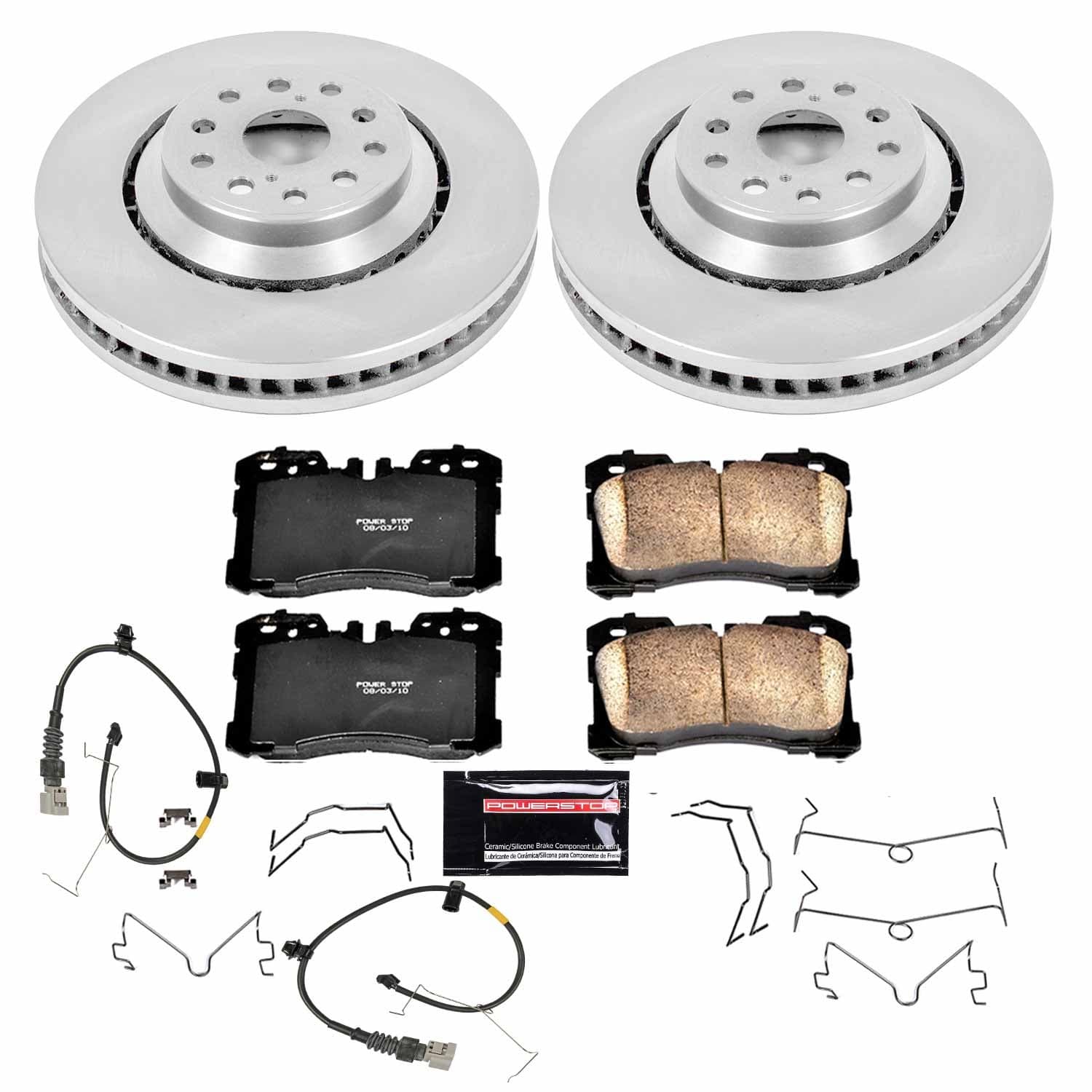 Power Stop - KOE4687 - Front - Disc Brake Pad and Rotor Kit image 1