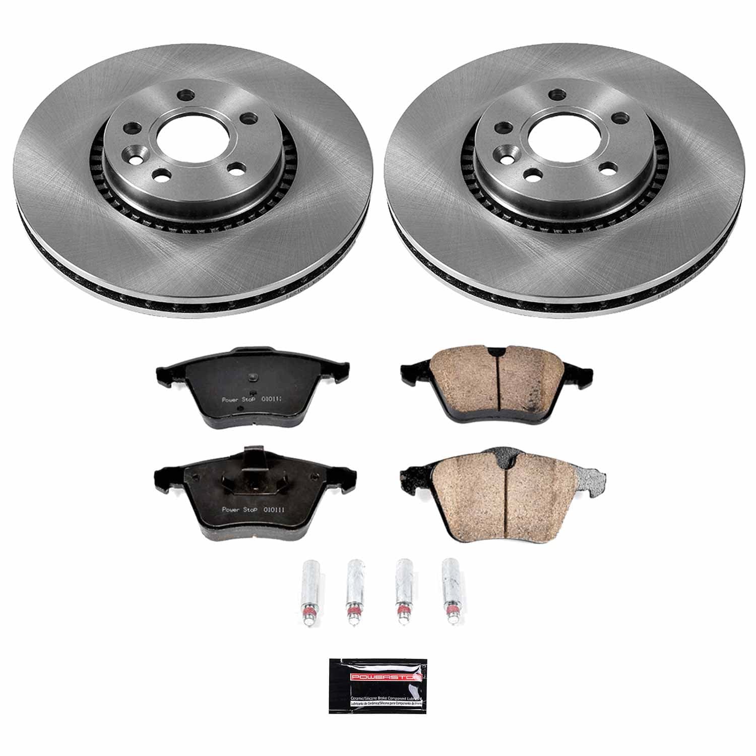 Power Stop - KOE4698 - Front - Disc Brake Pad and Rotor Kit image 1