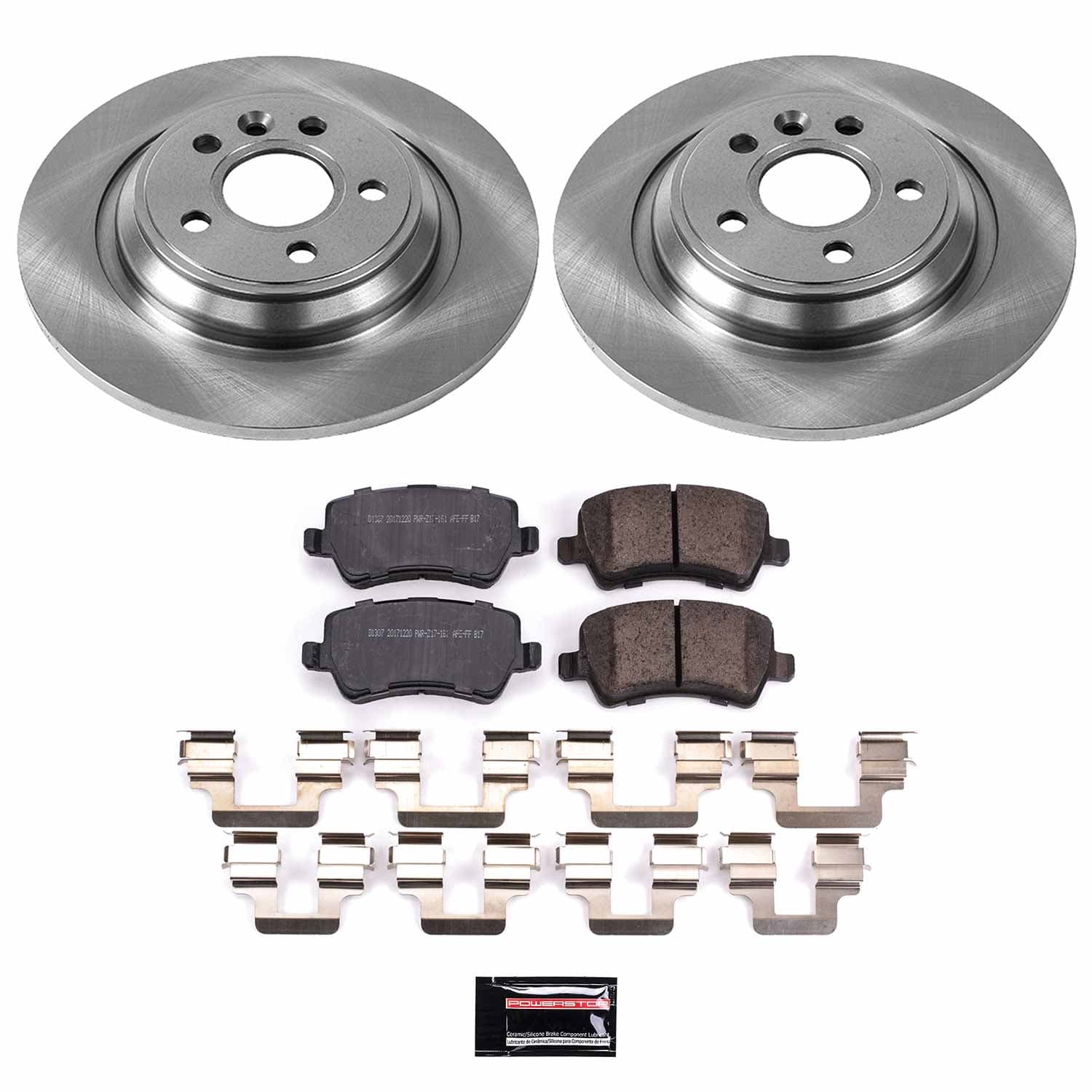Power Stop - KOE4704 - Rear - Disc Brake Pad and Rotor Kit image 1