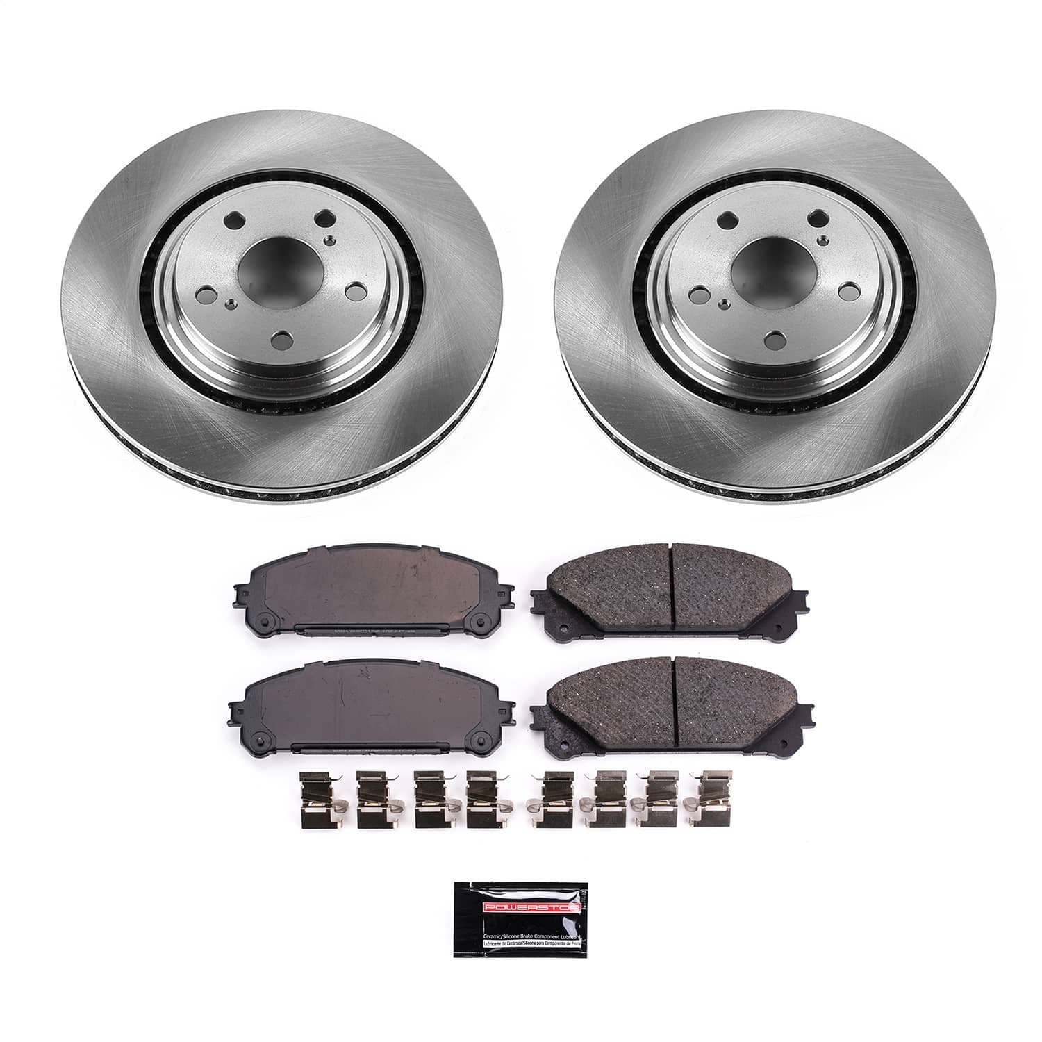 Power Stop - KOE4713 - Front - Disc Brake Pad and Rotor Kit image 1