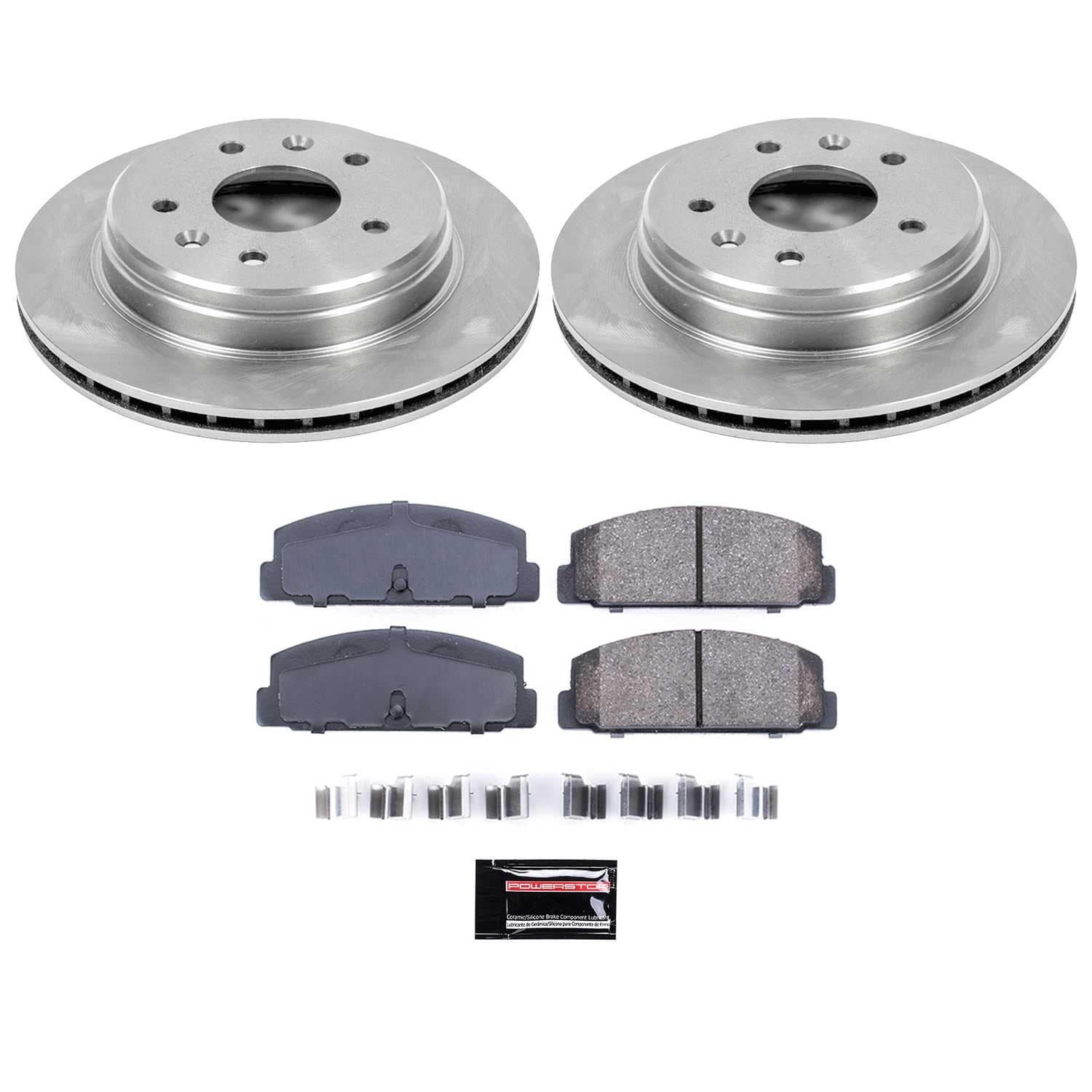 Power Stop - KOE472 - Rear - Disc Brake Pad and Rotor Kit image 1