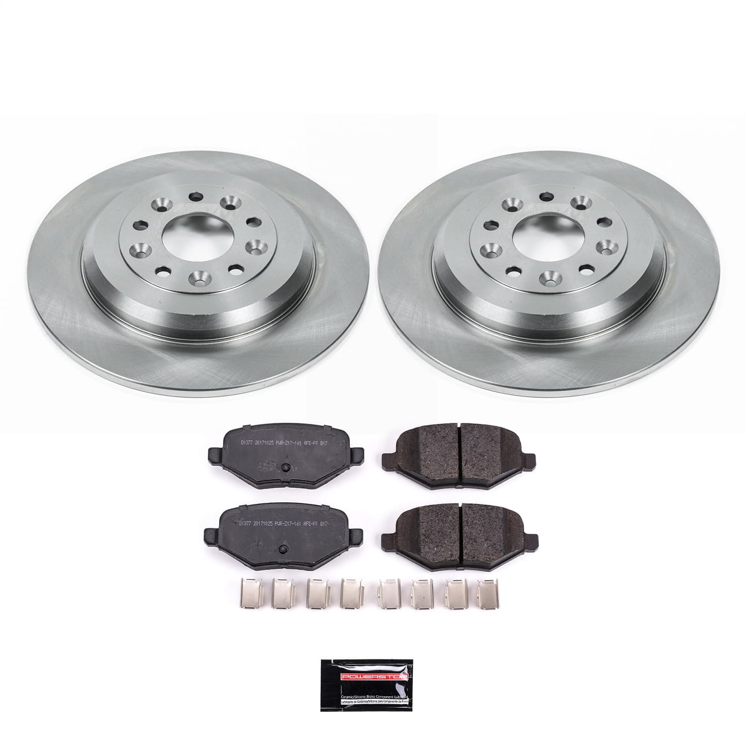 Power Stop - KOE4744 - Rear - Disc Brake Pad and Rotor Kit image 1