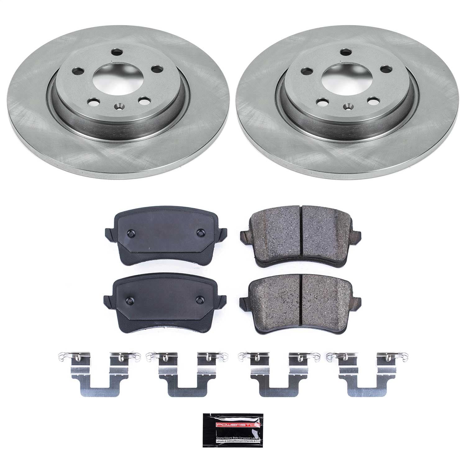 Power Stop - KOE4745 - Rear - Disc Brake Pad and Rotor Kit image 1