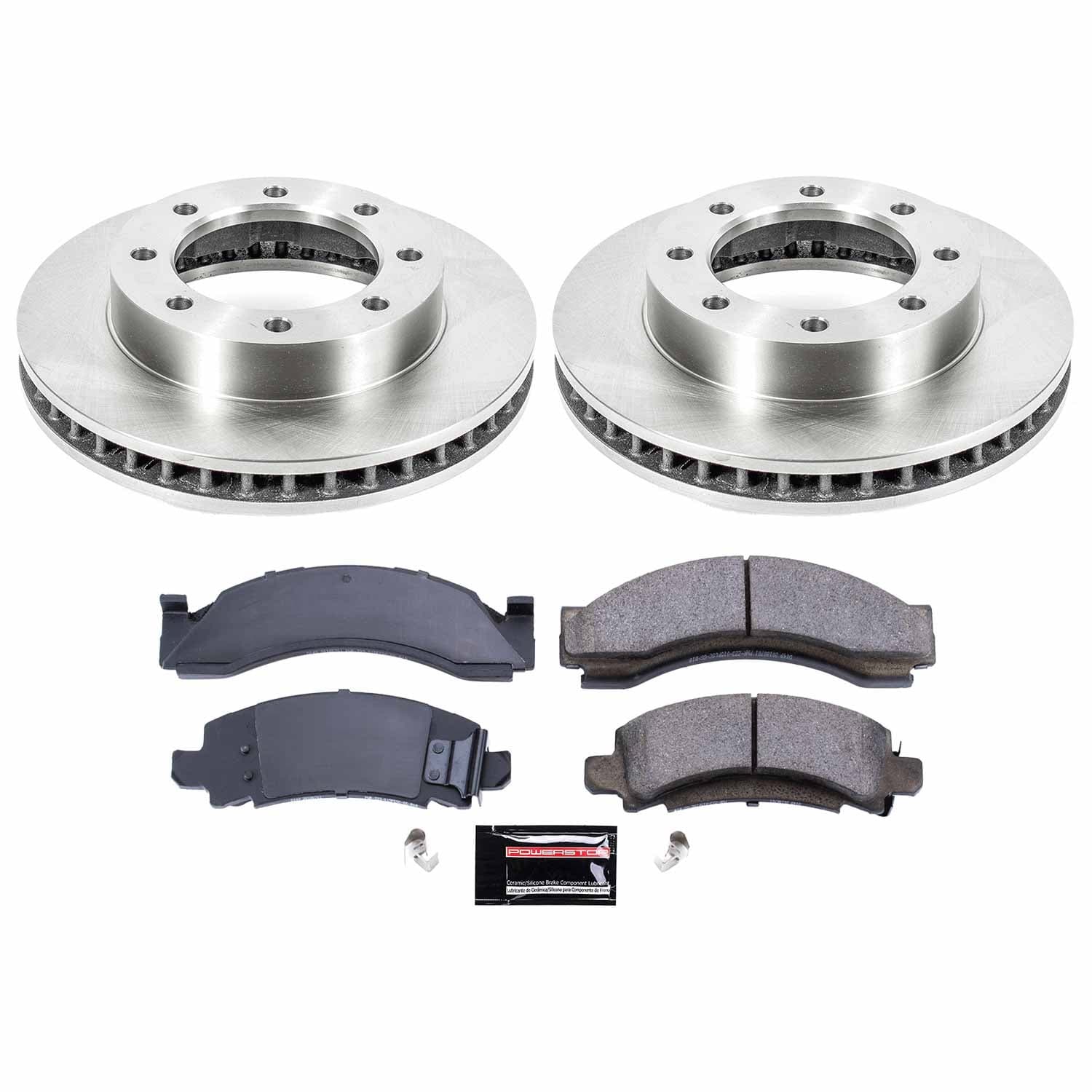 Power Stop - KOE4753 - Front - Disc Brake Pad and Rotor Kit image 1