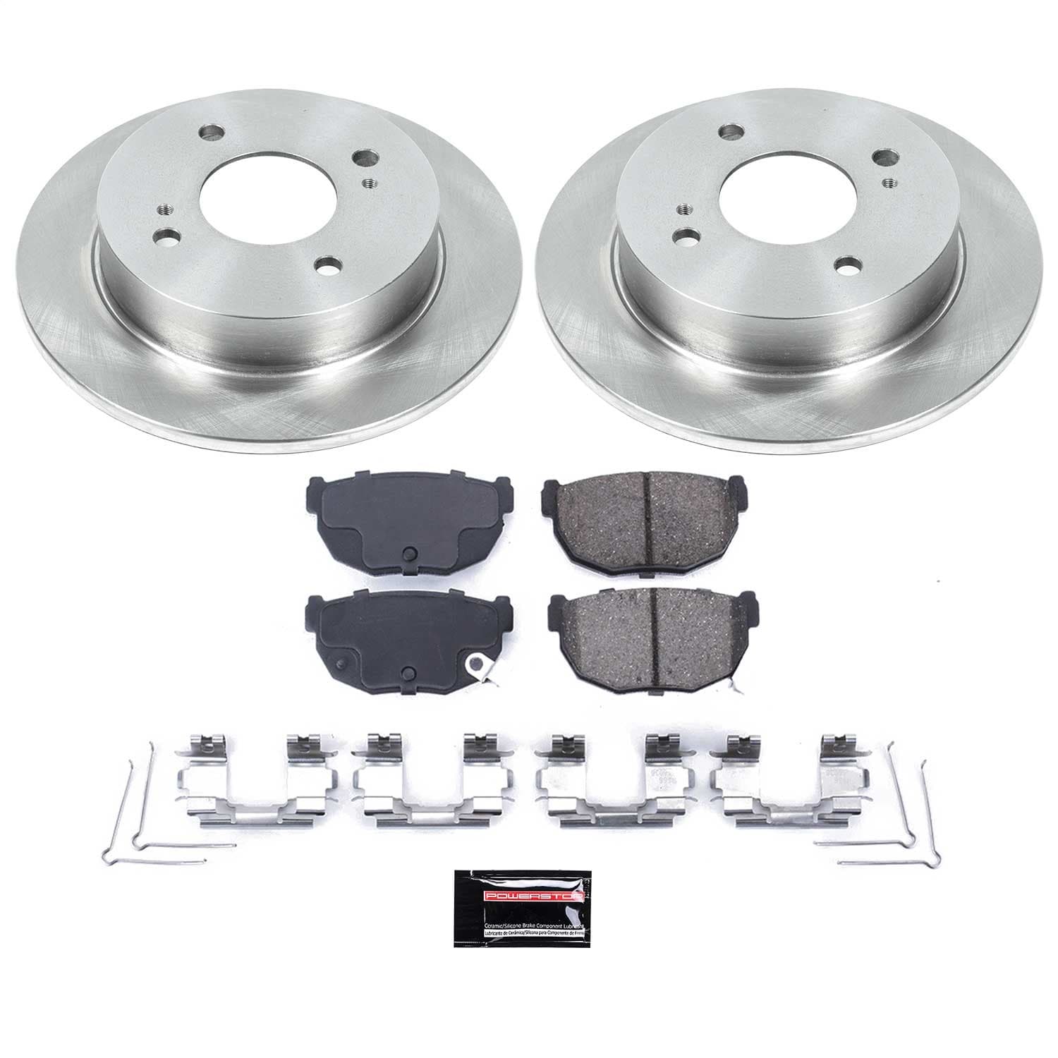 Power Stop - KOE4775 - Rear - Disc Brake Pad and Rotor Kit image 1