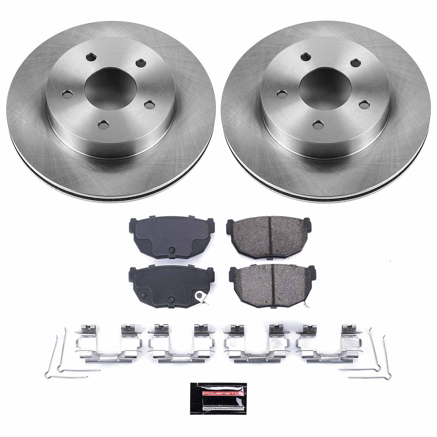 Power Stop - KOE4778 - Rear - Disc Brake Pad and Rotor Kit image 1