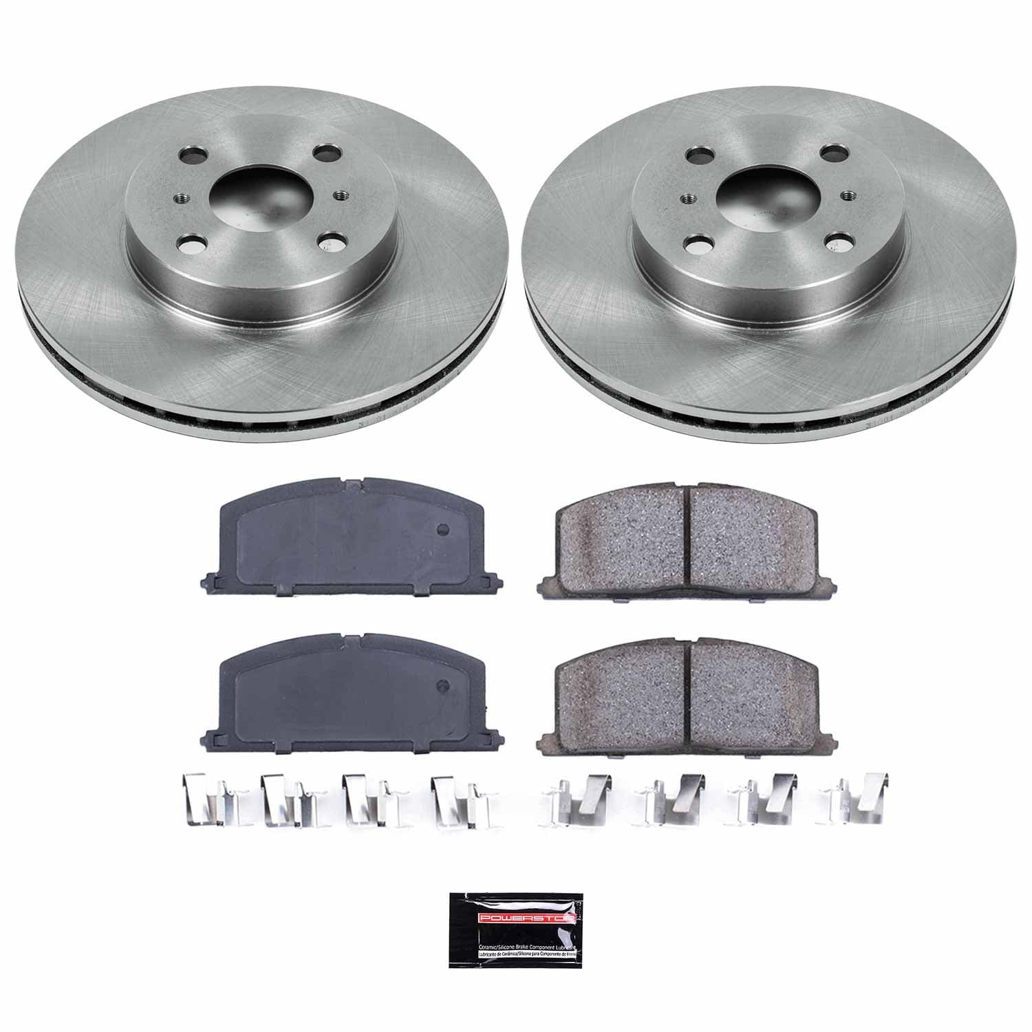 Power Stop - KOE4780 - Front - Disc Brake Pad and Rotor Kit image 1