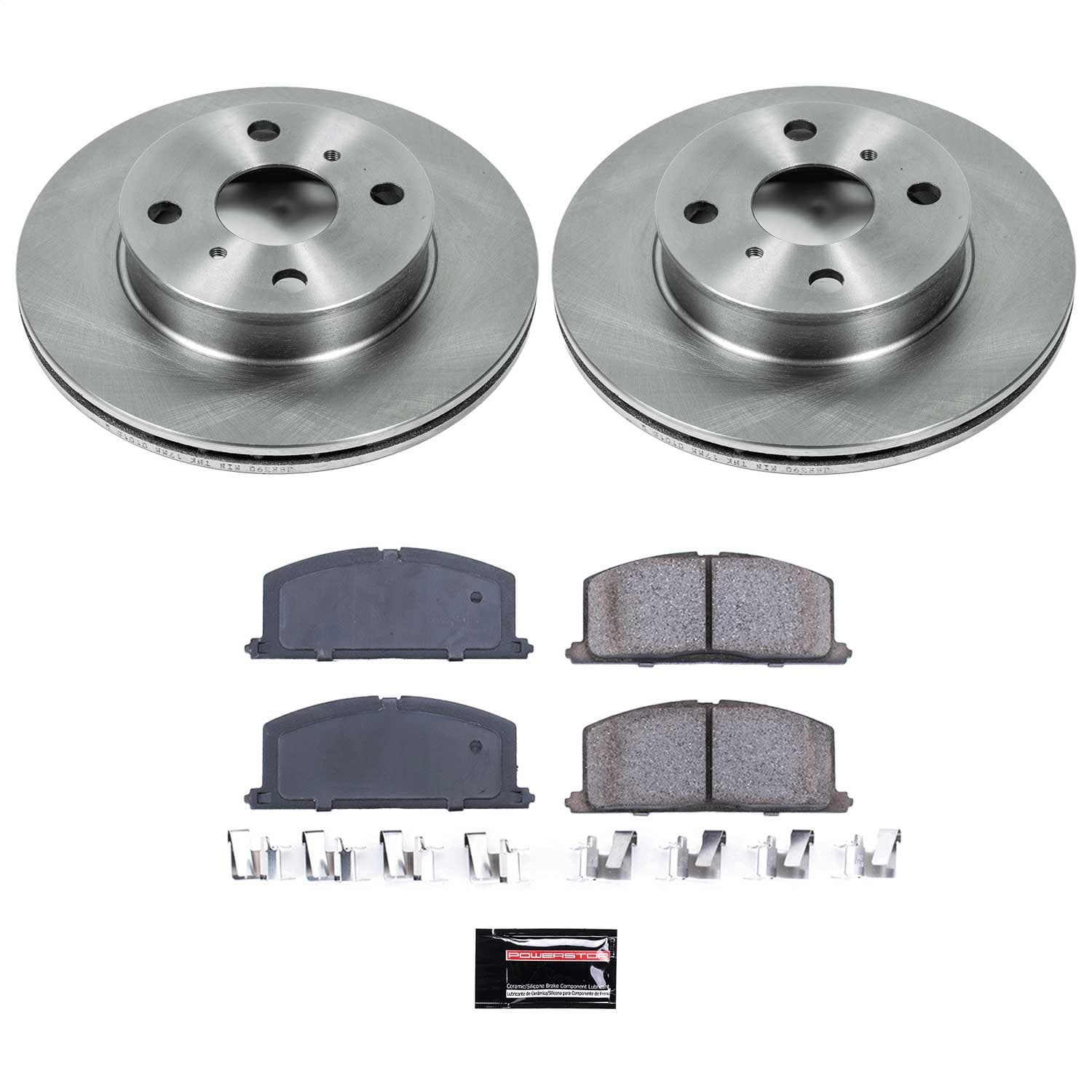 Power Stop - KOE4781 - Front - Disc Brake Pad and Rotor Kit image 1