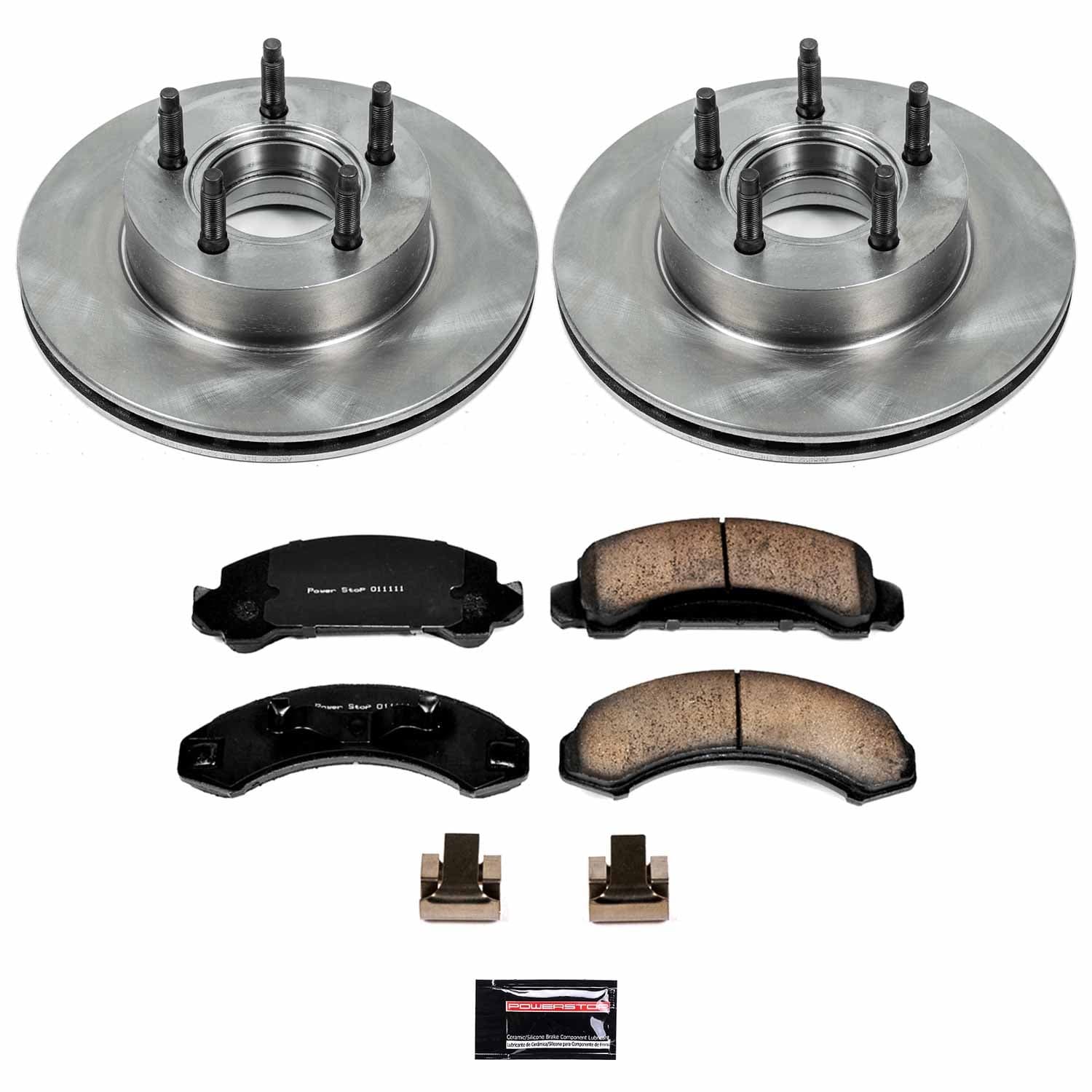 Power Stop - KOE4786 - Front - Disc Brake Pad and Rotor Kit image 1