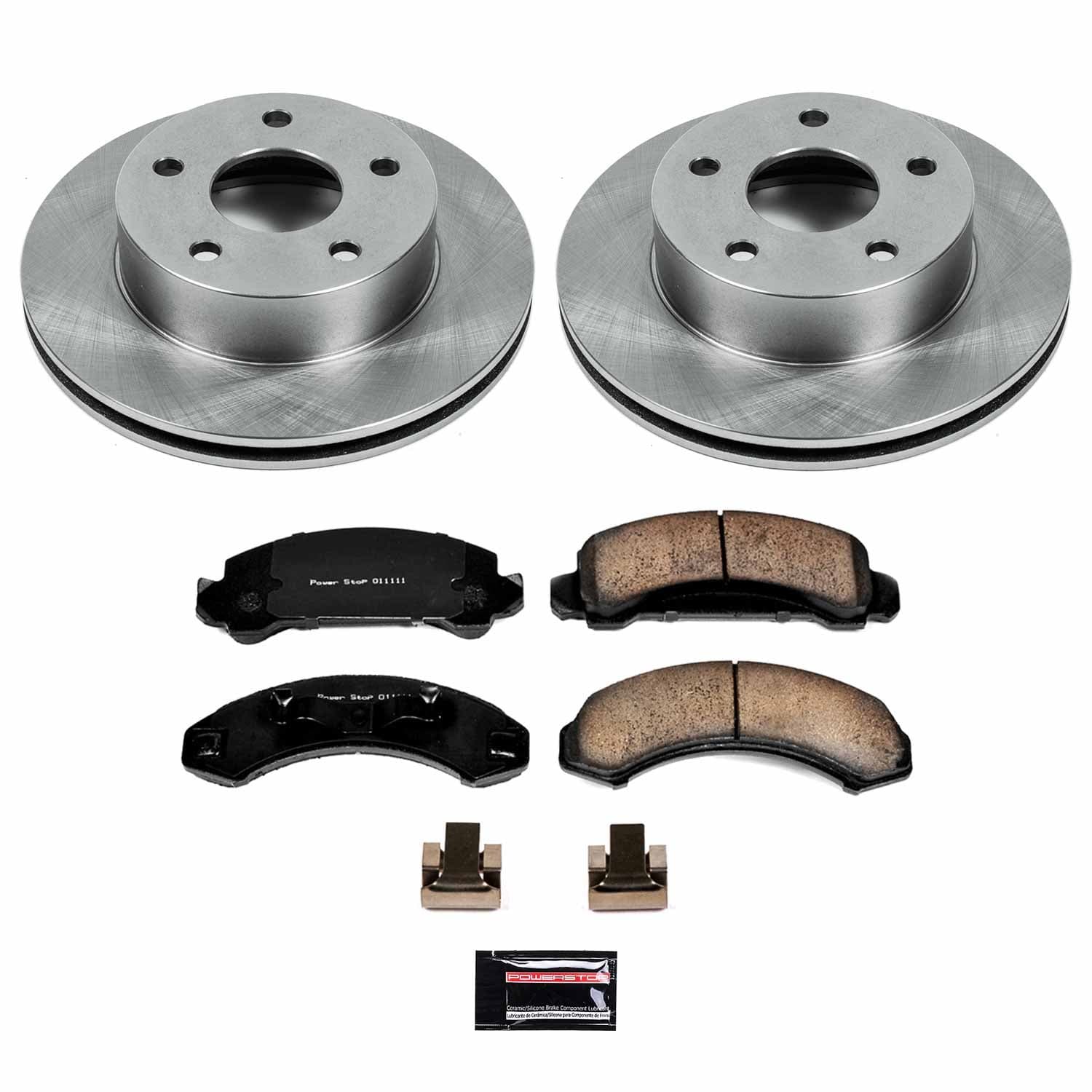 Power Stop - KOE4787 - Front - Disc Brake Pad and Rotor Kit image 1
