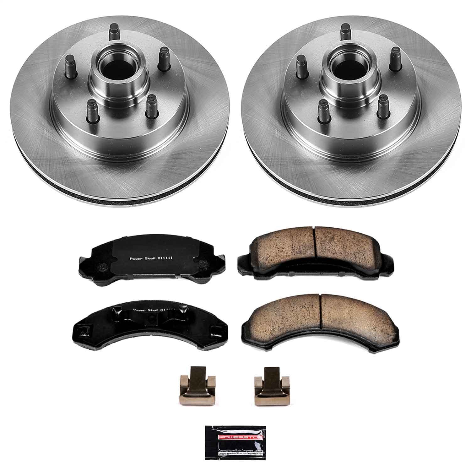 Power Stop - KOE4791 - Front - Disc Brake Pad and Rotor Kit image 1