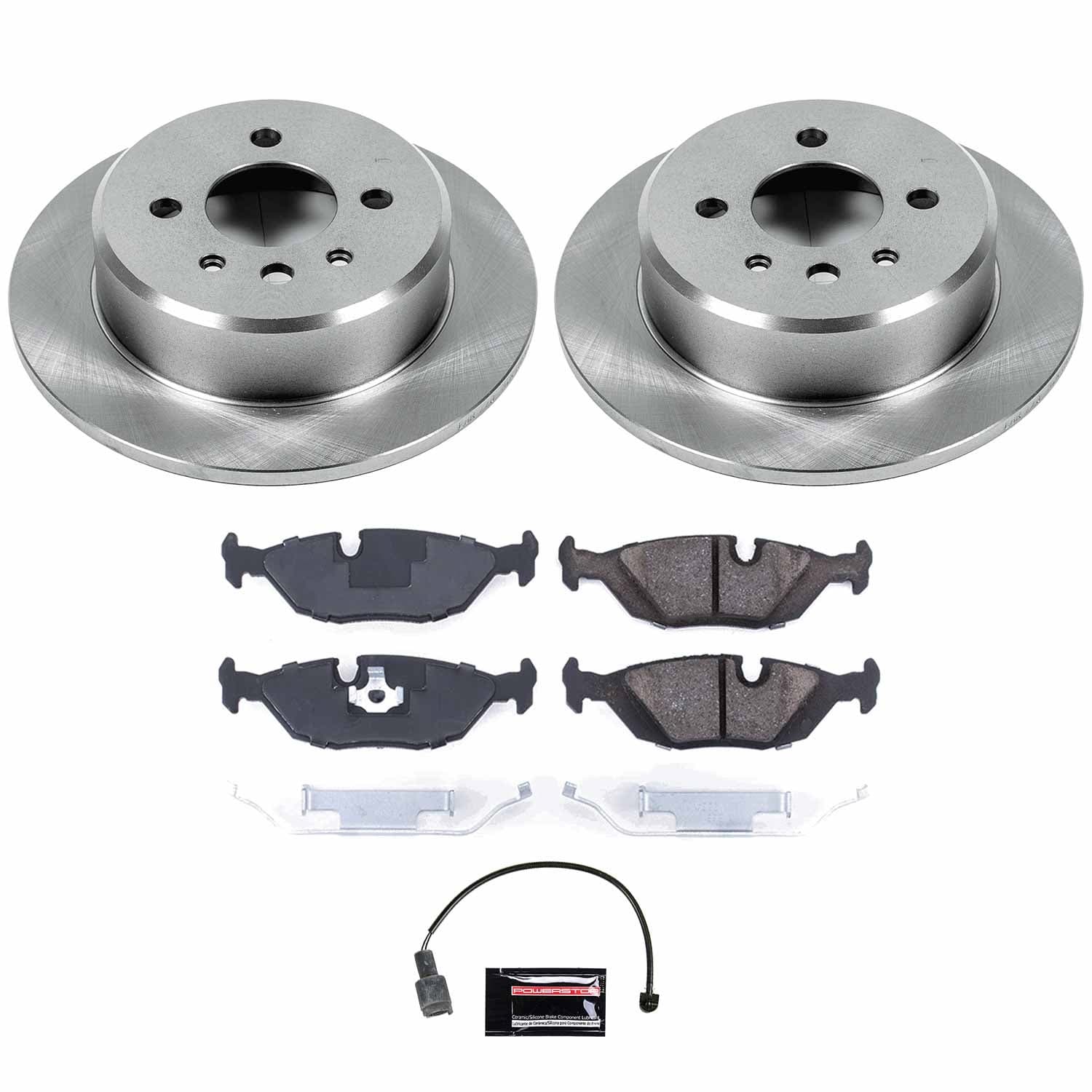 Power Stop - KOE4804 - Rear - Disc Brake Pad and Rotor Kit image 1