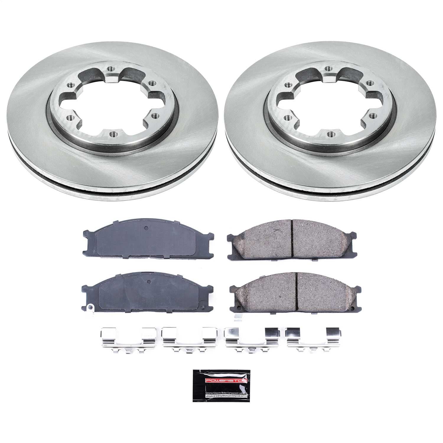 Power Stop - KOE4837 - Front - Disc Brake Pad and Rotor Kit image 1