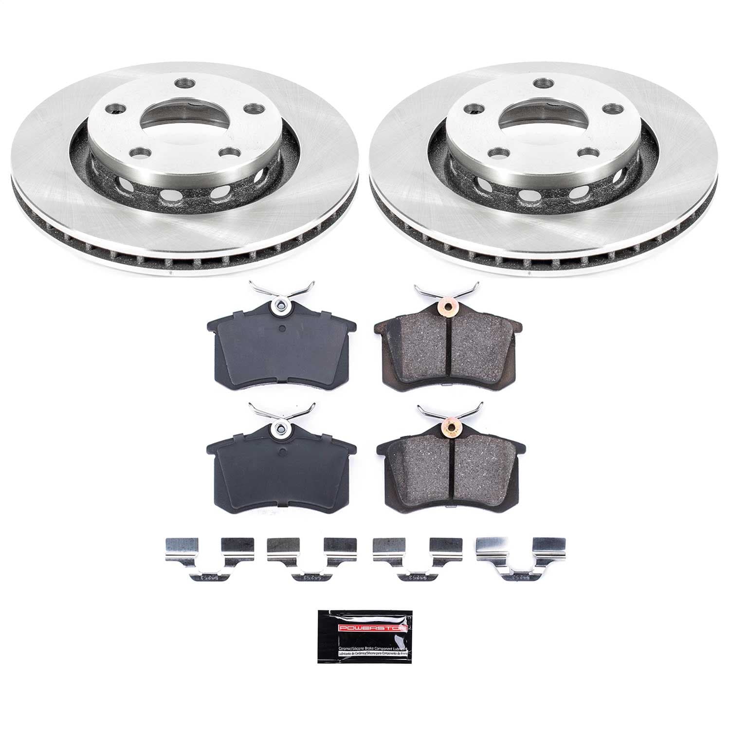 Power Stop - KOE4848 - Rear - Disc Brake Pad and Rotor Kit image 1