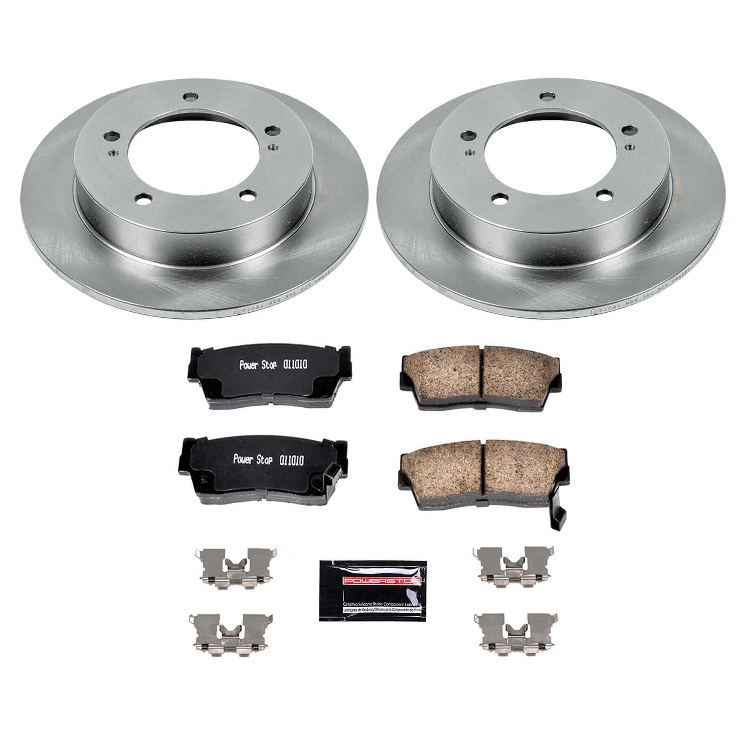 Power Stop - KOE4919 - Front - Disc Brake Pad and Rotor Kit image 1