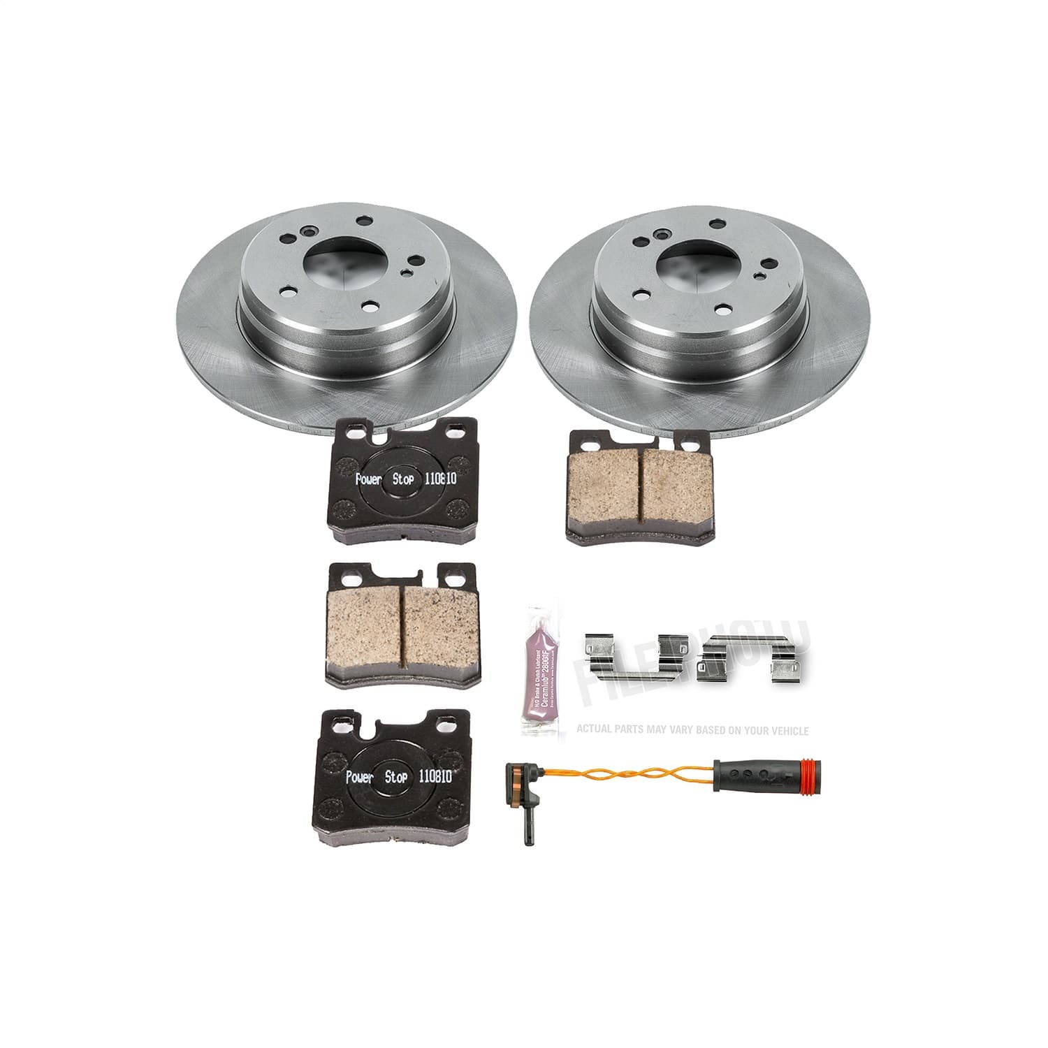 Power Stop - KOE4949 - Rear - Disc Brake Pad and Rotor Kit image 1