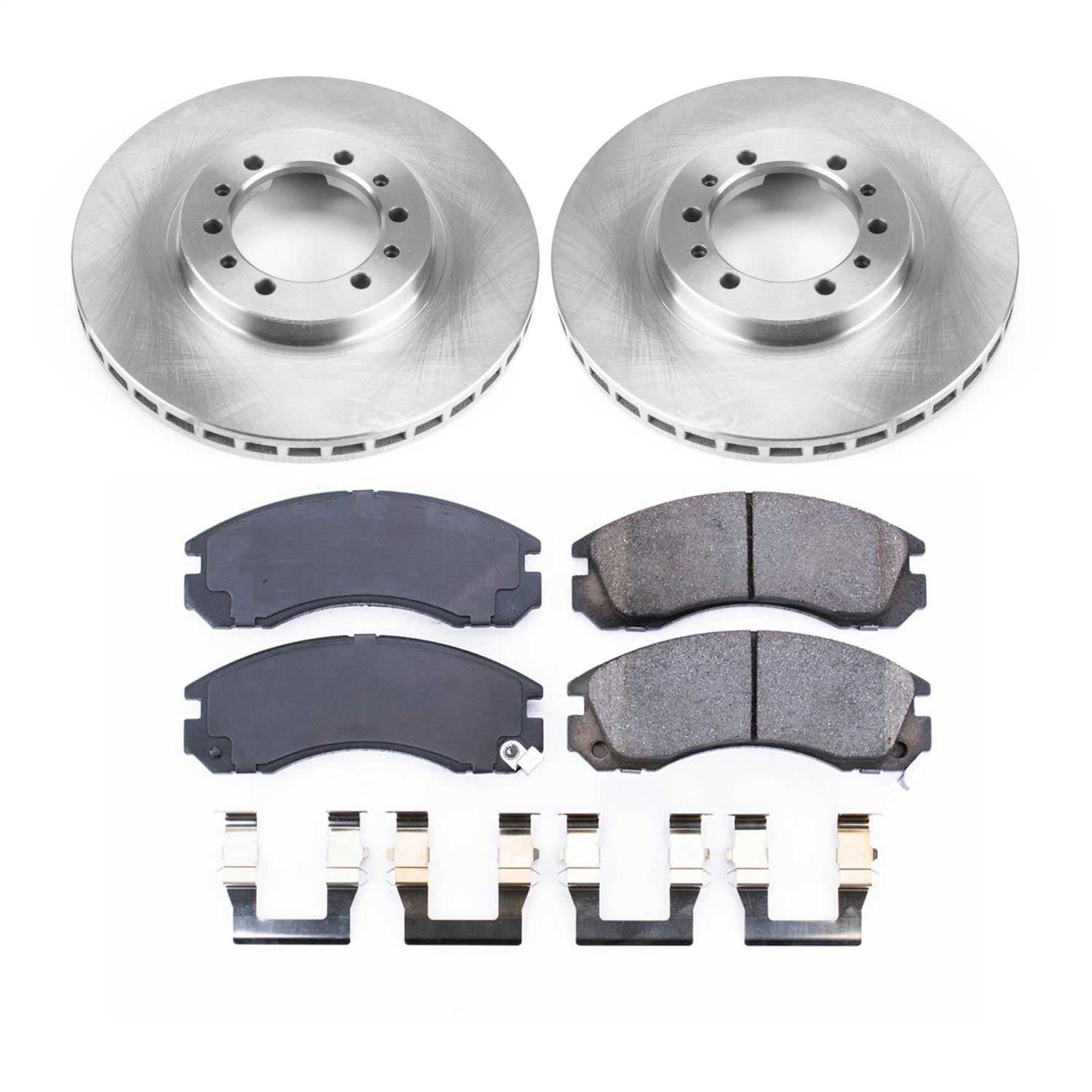 Power Stop - KOE4981 - Front - Disc Brake Pad and Rotor Kit image 1