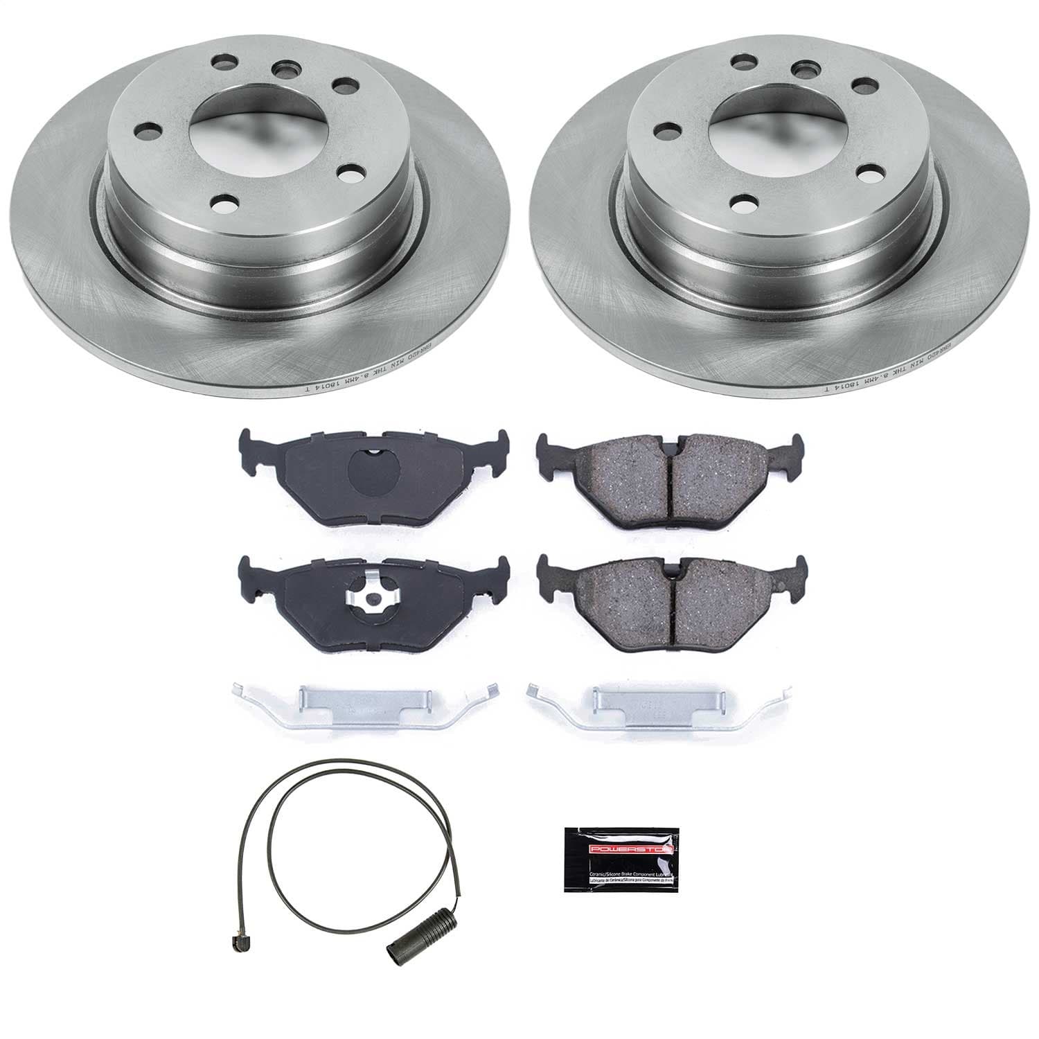 Power Stop - KOE502 - Rear - Disc Brake Pad and Rotor Kit image 1