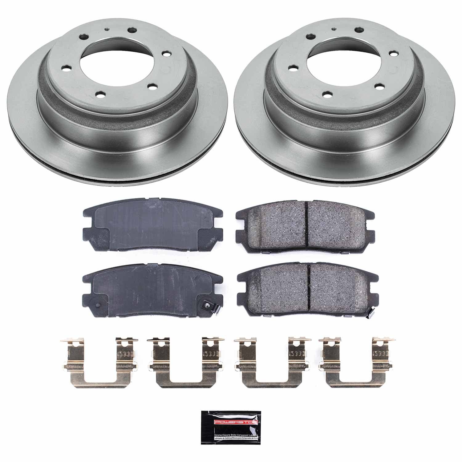 Power Stop - KOE5029 - Rear - Disc Brake Pad and Rotor Kit image 1