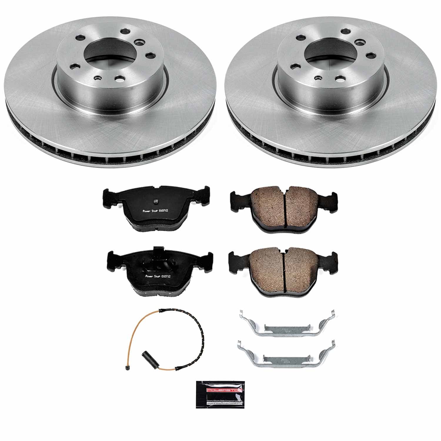Power Stop - KOE503 - Front - Disc Brake Pad and Rotor Kit image 1