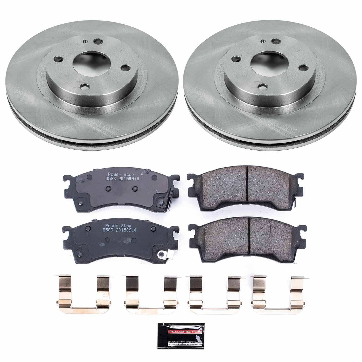 Power Stop - KOE5031 - Front - Disc Brake Pad and Rotor Kit image 1