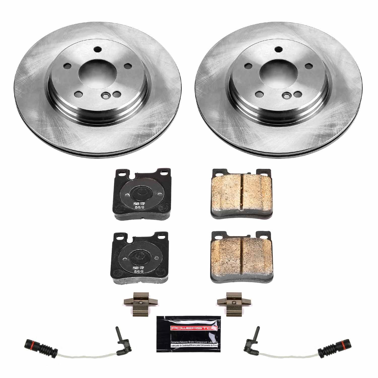 Power Stop - KOE5053 - Rear - Disc Brake Pad and Rotor Kit image 1