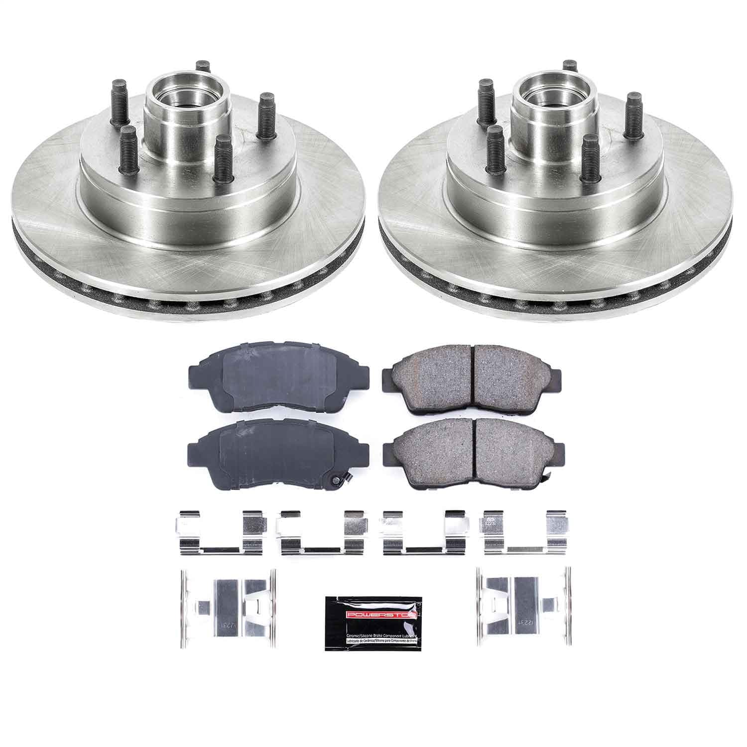 Power Stop - KOE5079 - Front - Disc Brake Pad and Rotor Kit image 1