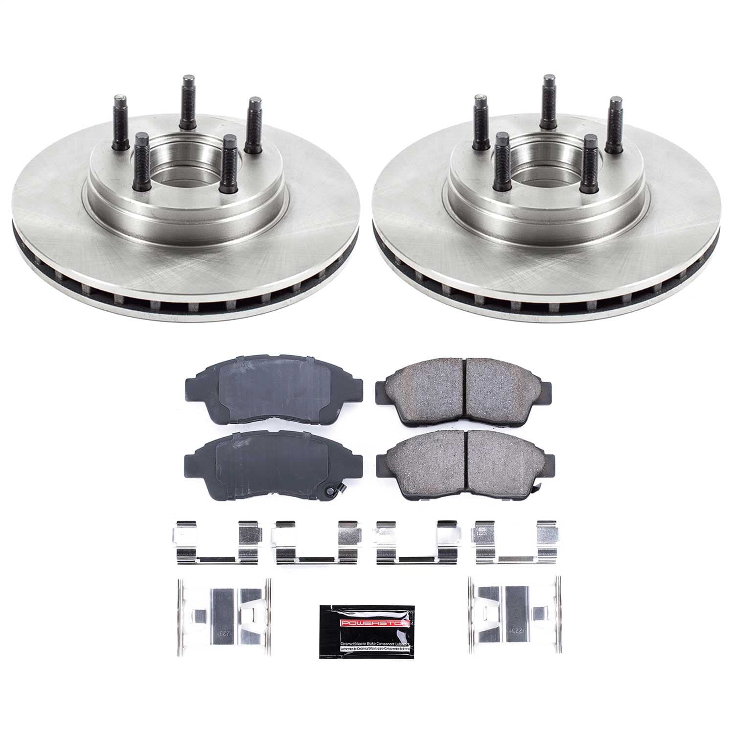 Power Stop - KOE5081 - Front - Disc Brake Pad and Rotor Kit image 1