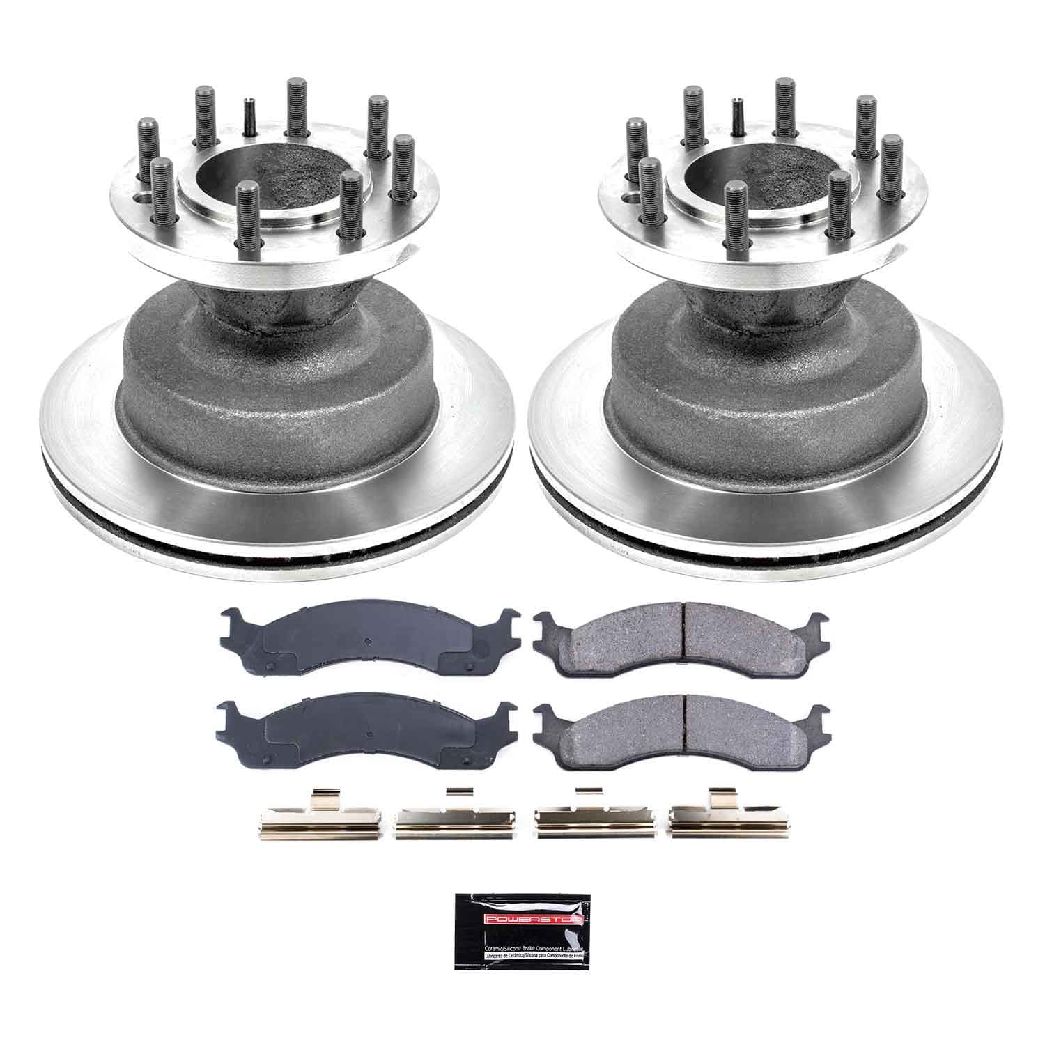 Power Stop - KOE5084 - Front - Disc Brake Pad and Rotor Kit image 1