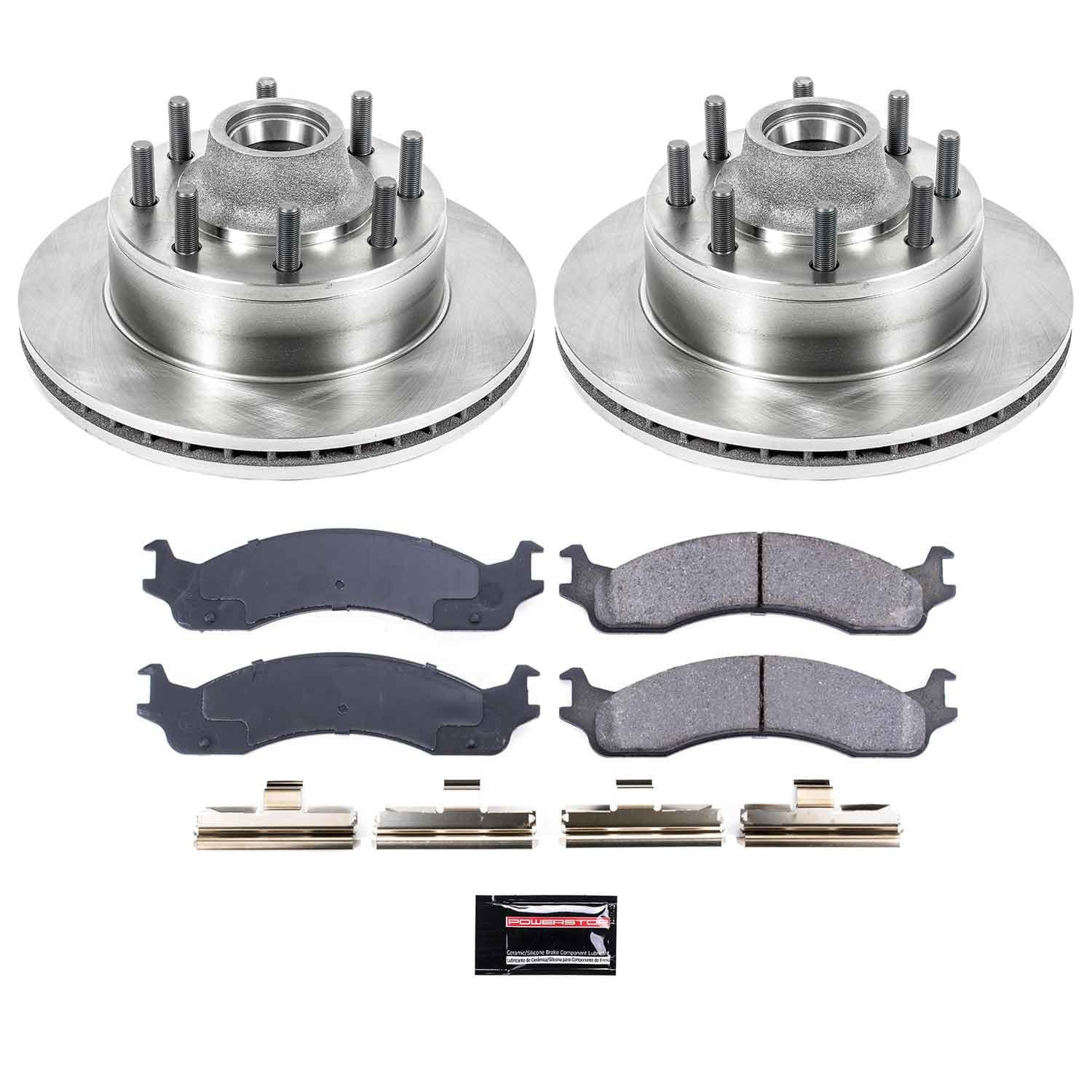 Power Stop - KOE5087 - Front - Disc Brake Pad and Rotor Kit image 1