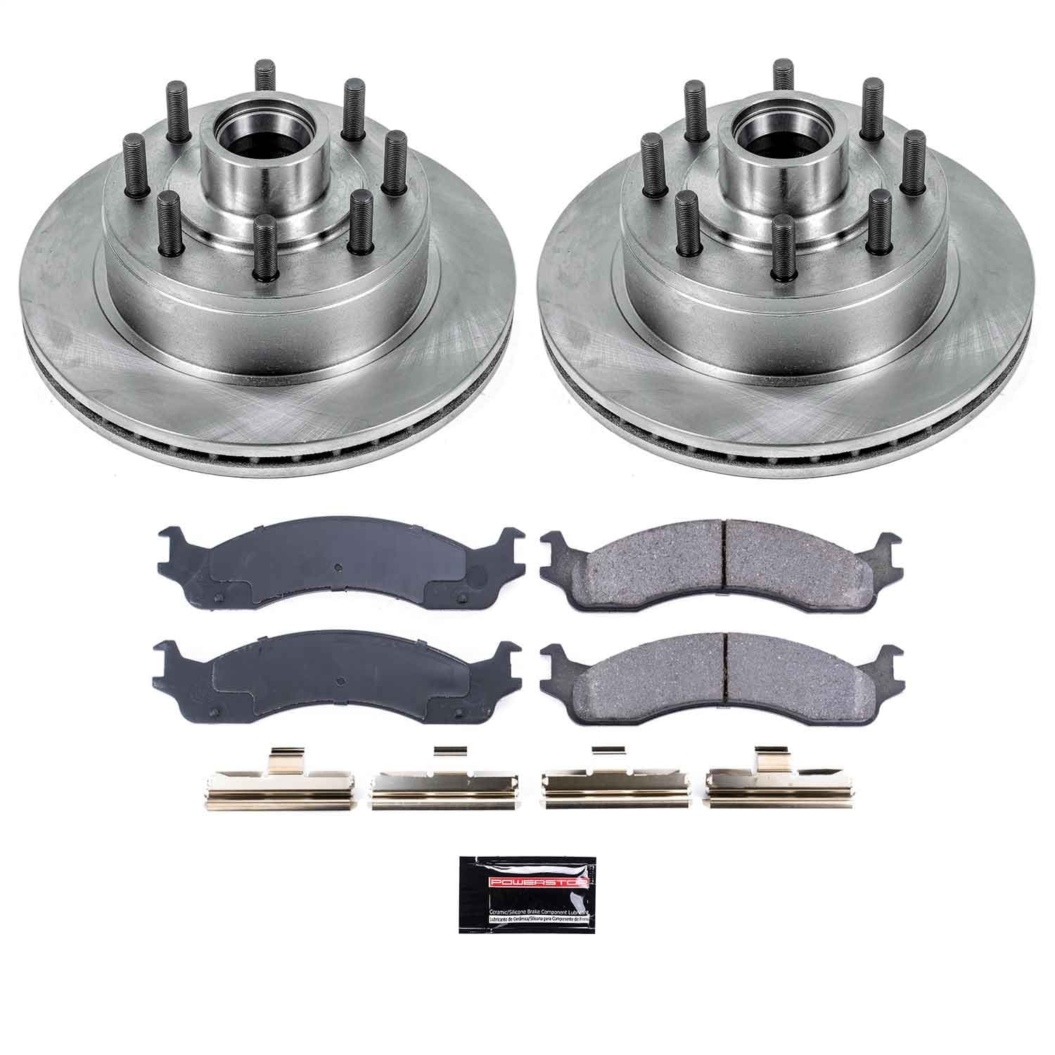 Power Stop - KOE5088 - Front - Disc Brake Pad and Rotor Kit image 1