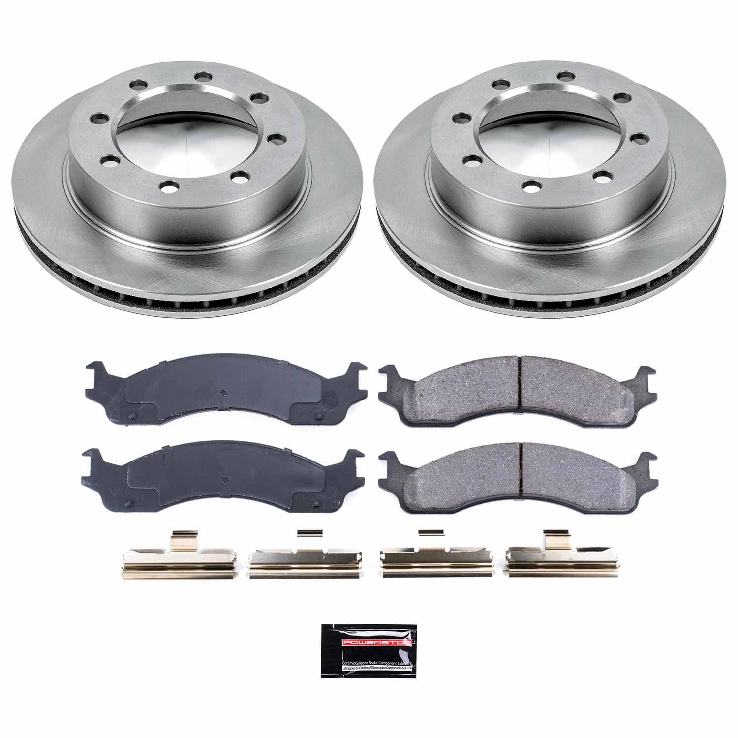 Power Stop - KOE5089 - Front - Disc Brake Pad and Rotor Kit image 1