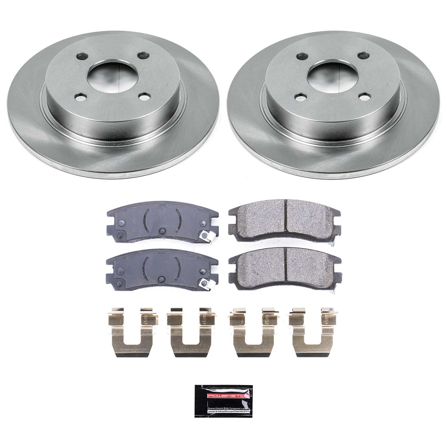 Power Stop - KOE5133 - Rear - Disc Brake Pad and Rotor Kit image 1