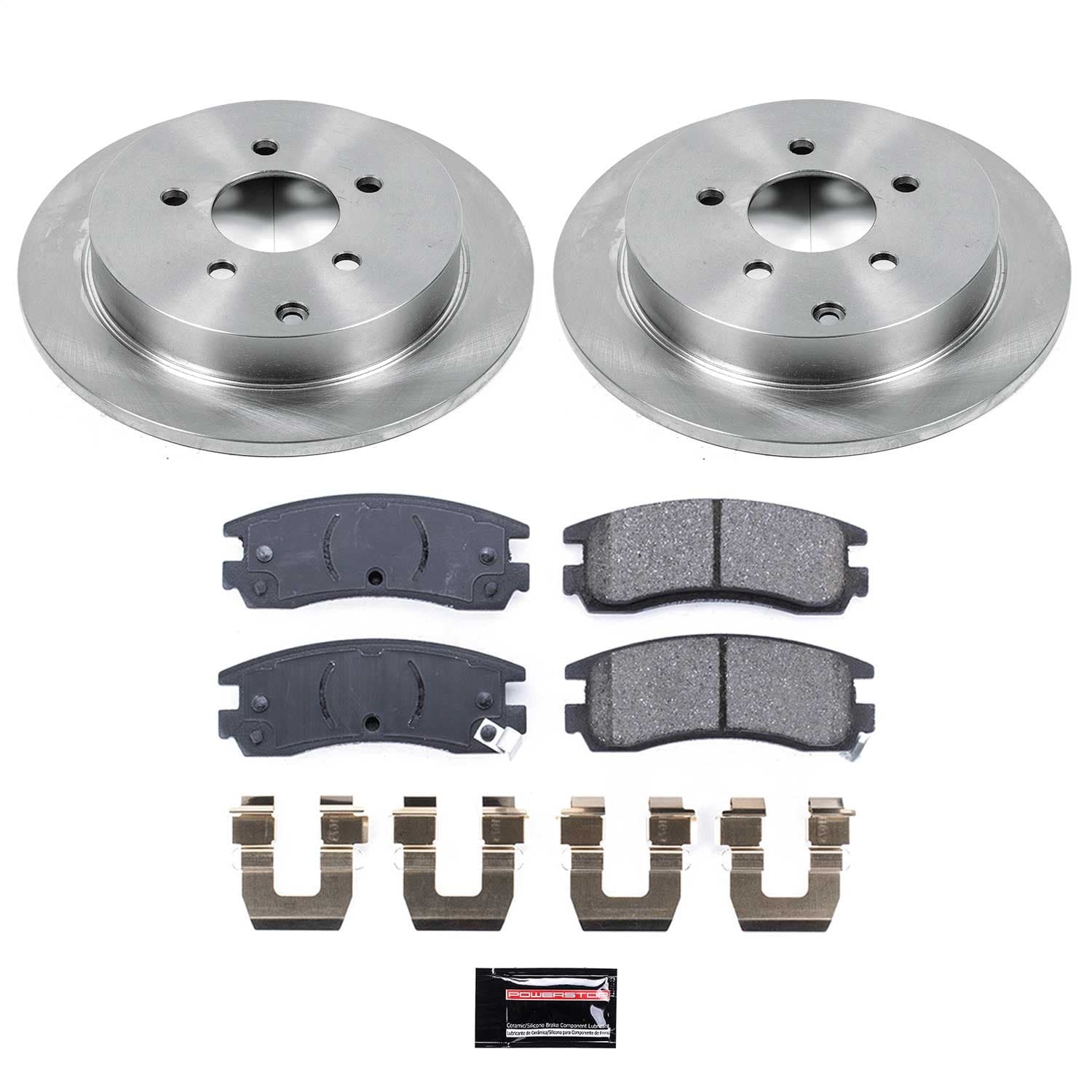 Power Stop - KOE5135 - Rear - Disc Brake Pad and Rotor Kit image 1