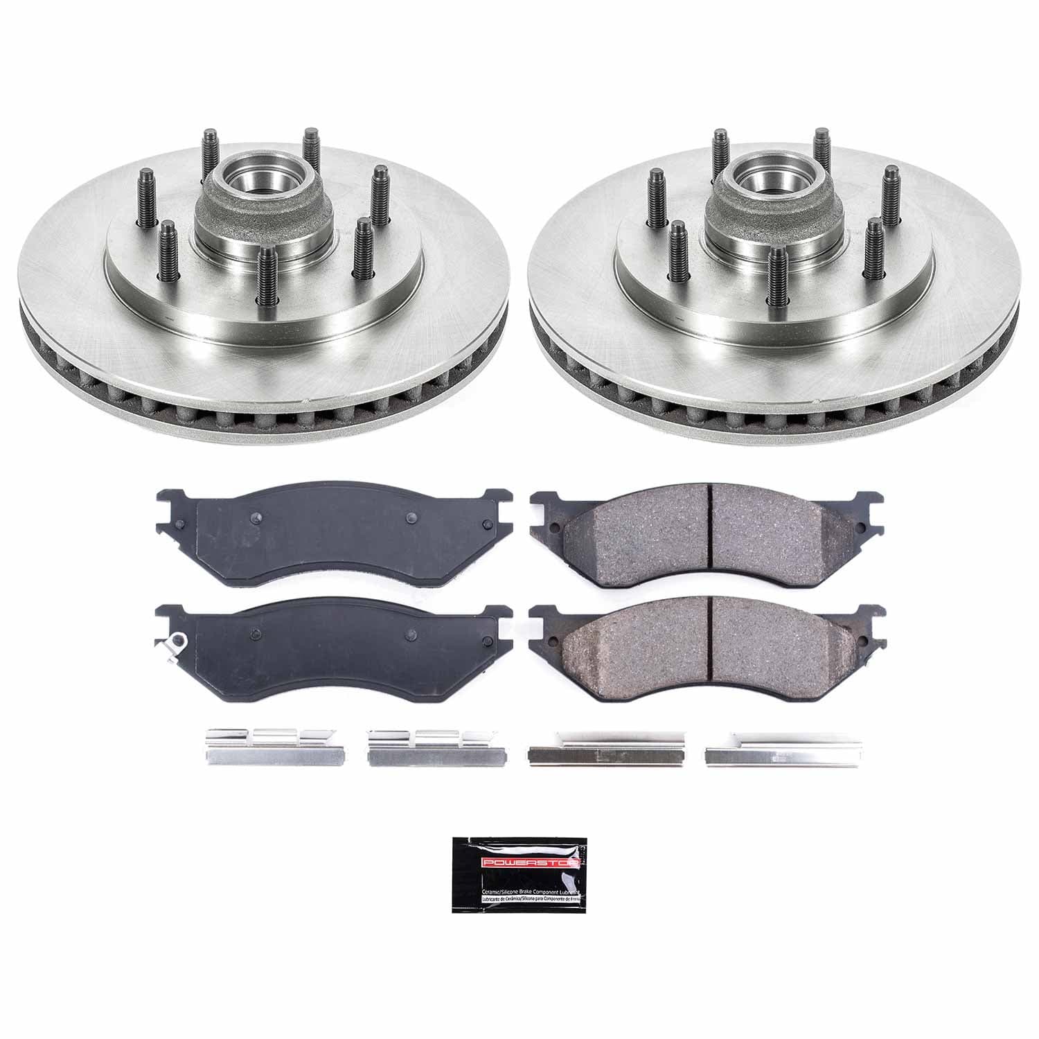 Power Stop - KOE5138 - Front - Disc Brake Pad and Rotor Kit image 1
