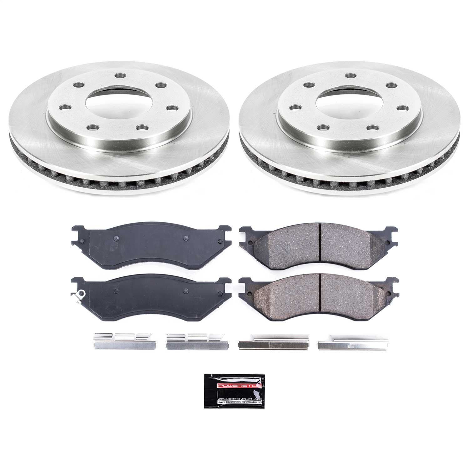 Power Stop - KOE5139 - Front - Disc Brake Pad and Rotor Kit image 1