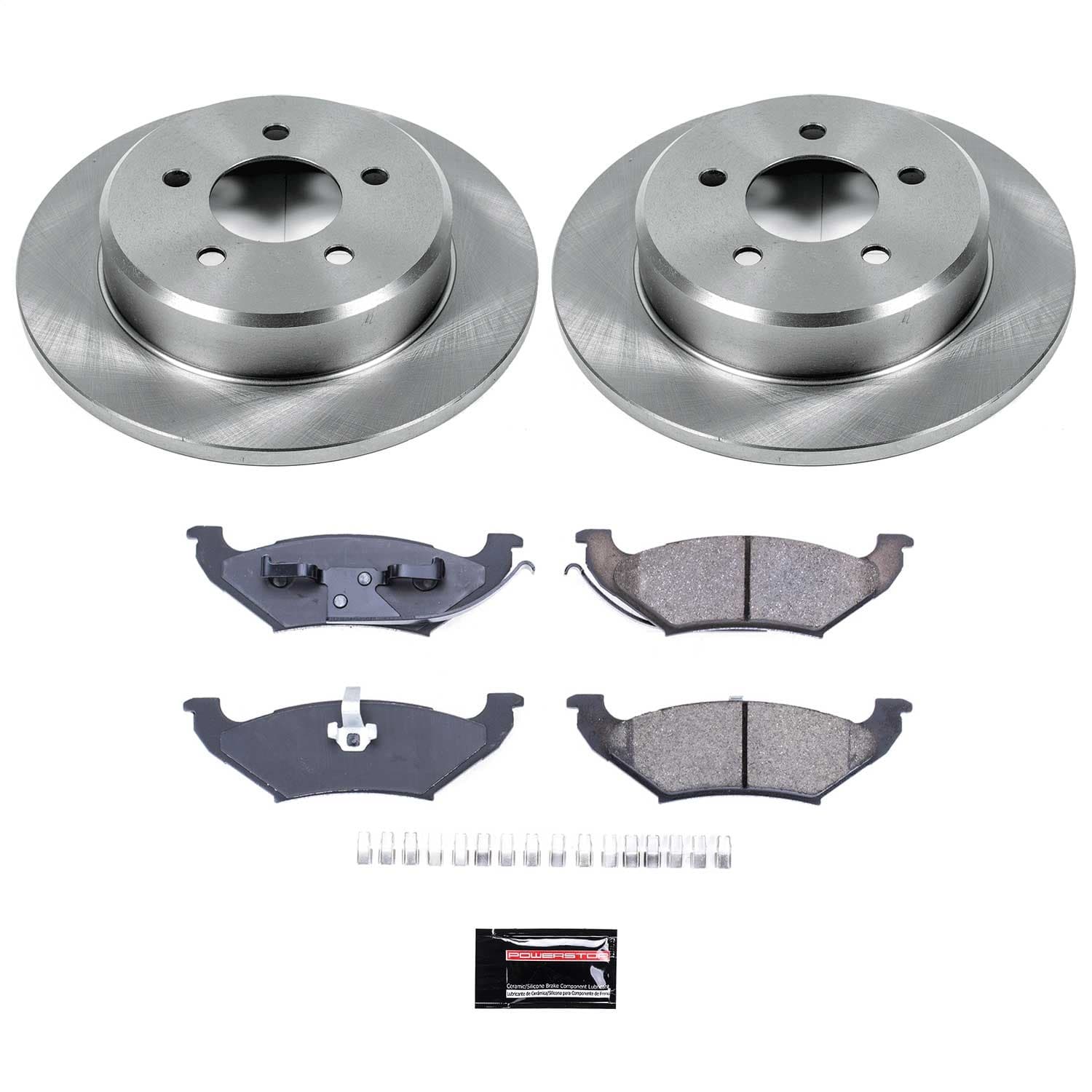 Power Stop - KOE5149 - Rear - Disc Brake Pad and Rotor Kit image 1