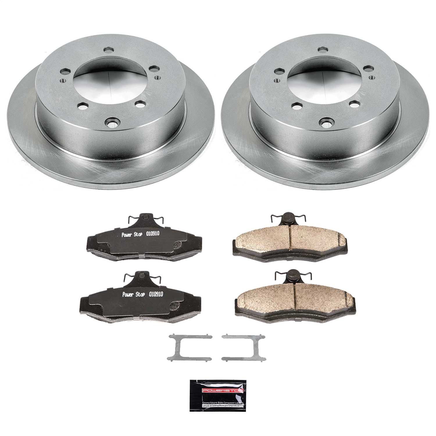 Power Stop - KOE5153 - Rear - Disc Brake Pad and Rotor Kit image 1